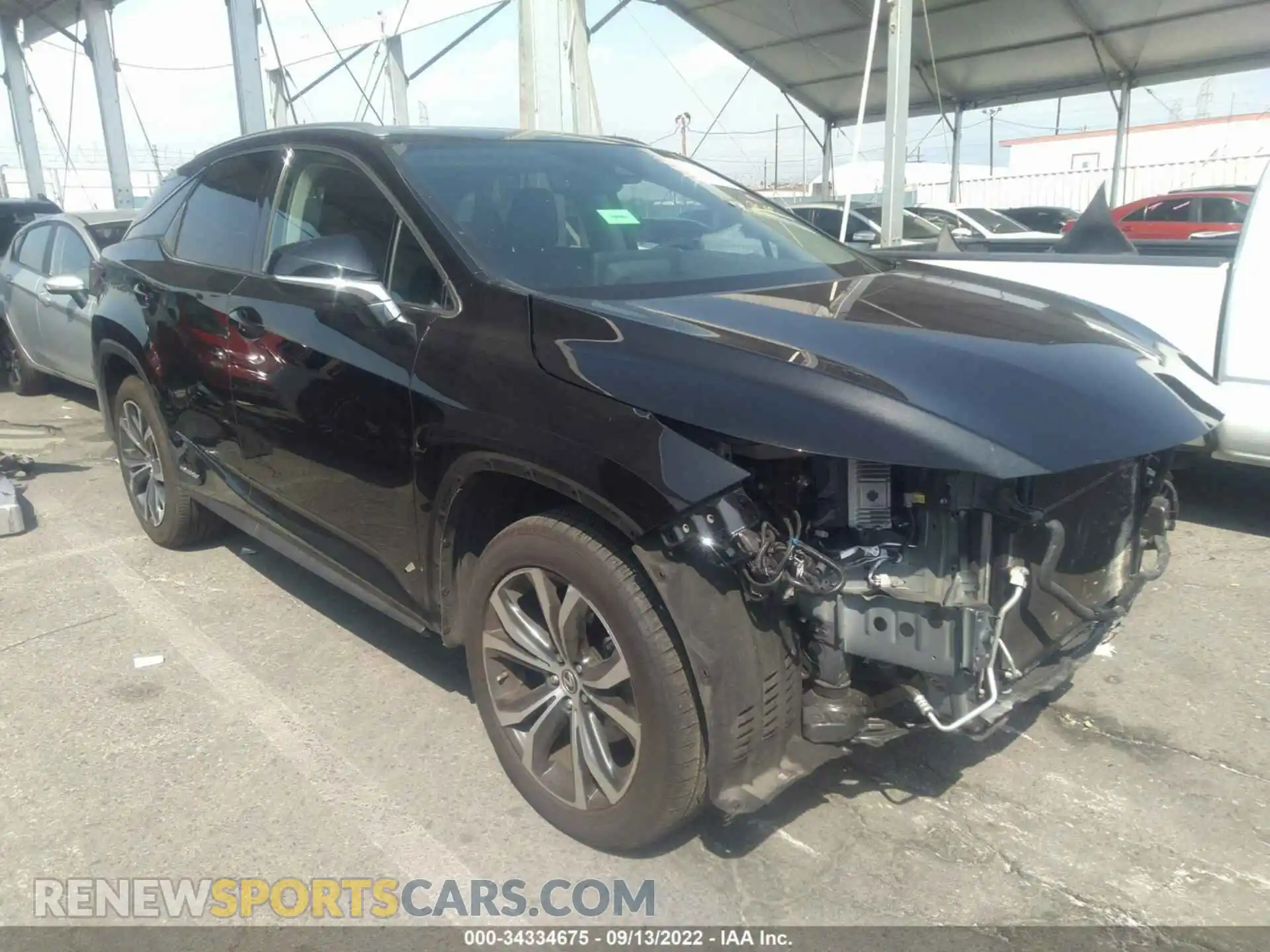 1 Photograph of a damaged car 2T2HGMDA9LC050345 LEXUS RX 2020