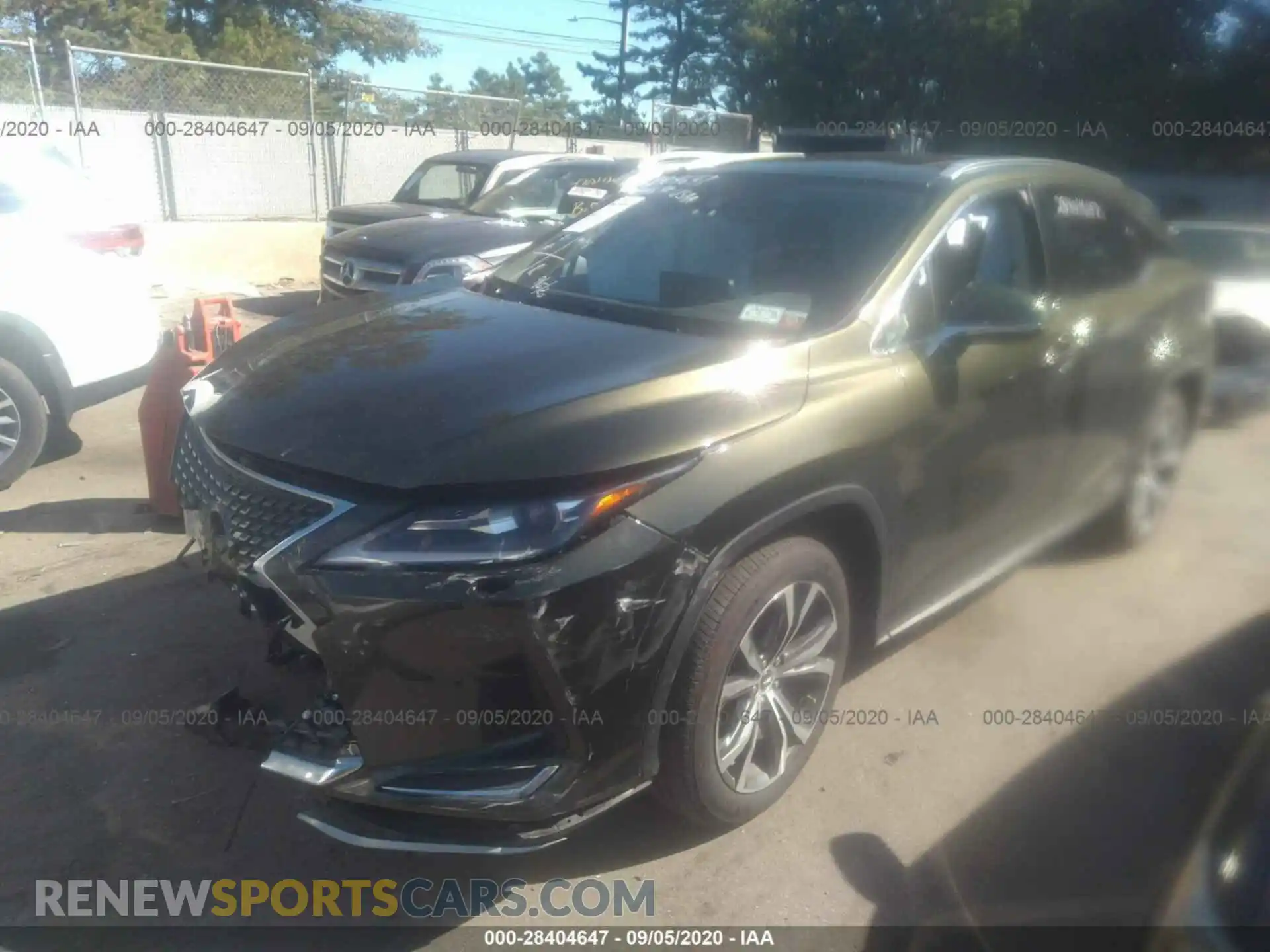 2 fotografías del automóvil dañado 2T2HGMDAXLC046336 LEXUS RX 2020