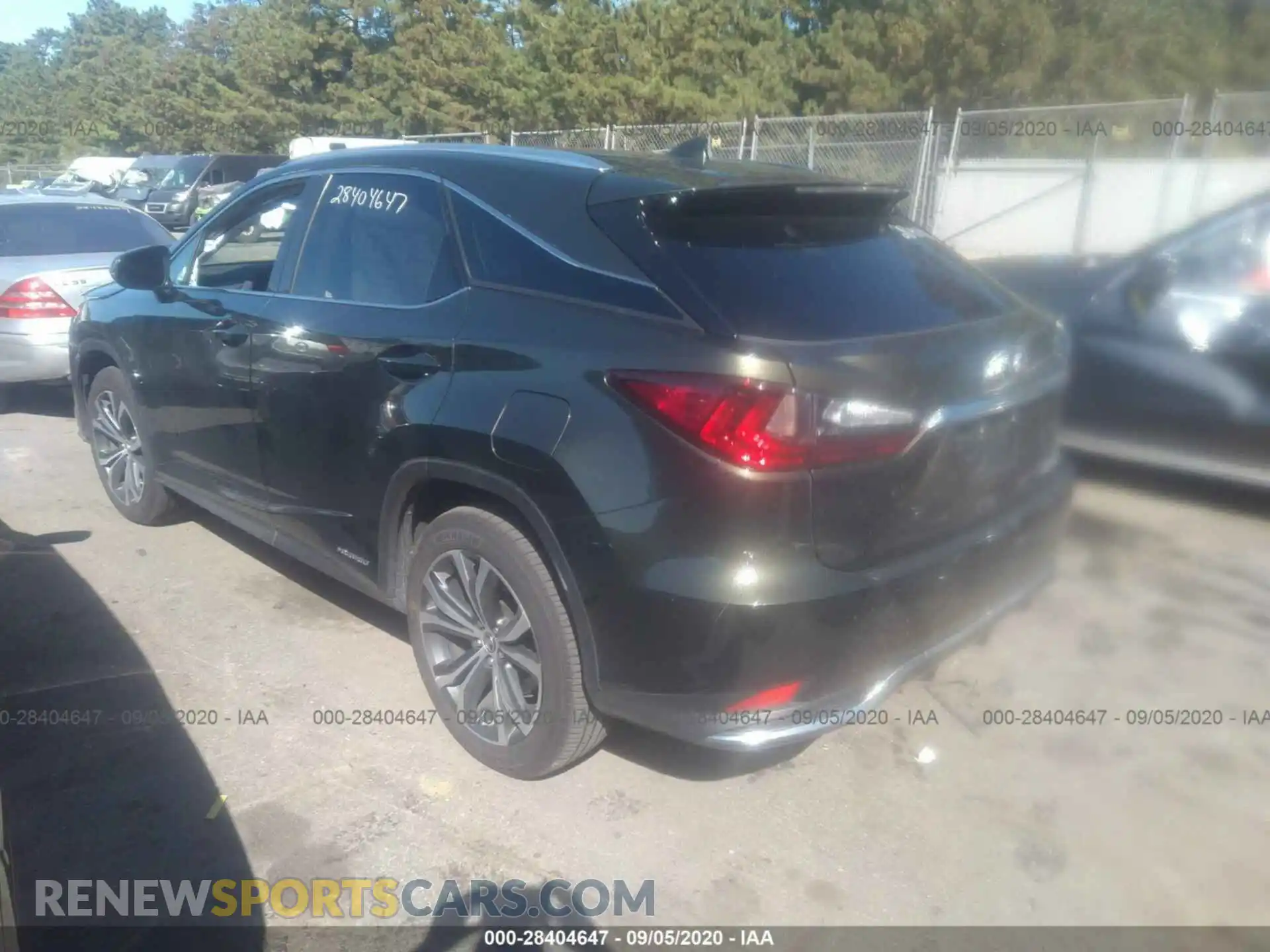 3 fotografías del automóvil dañado 2T2HGMDAXLC046336 LEXUS RX 2020