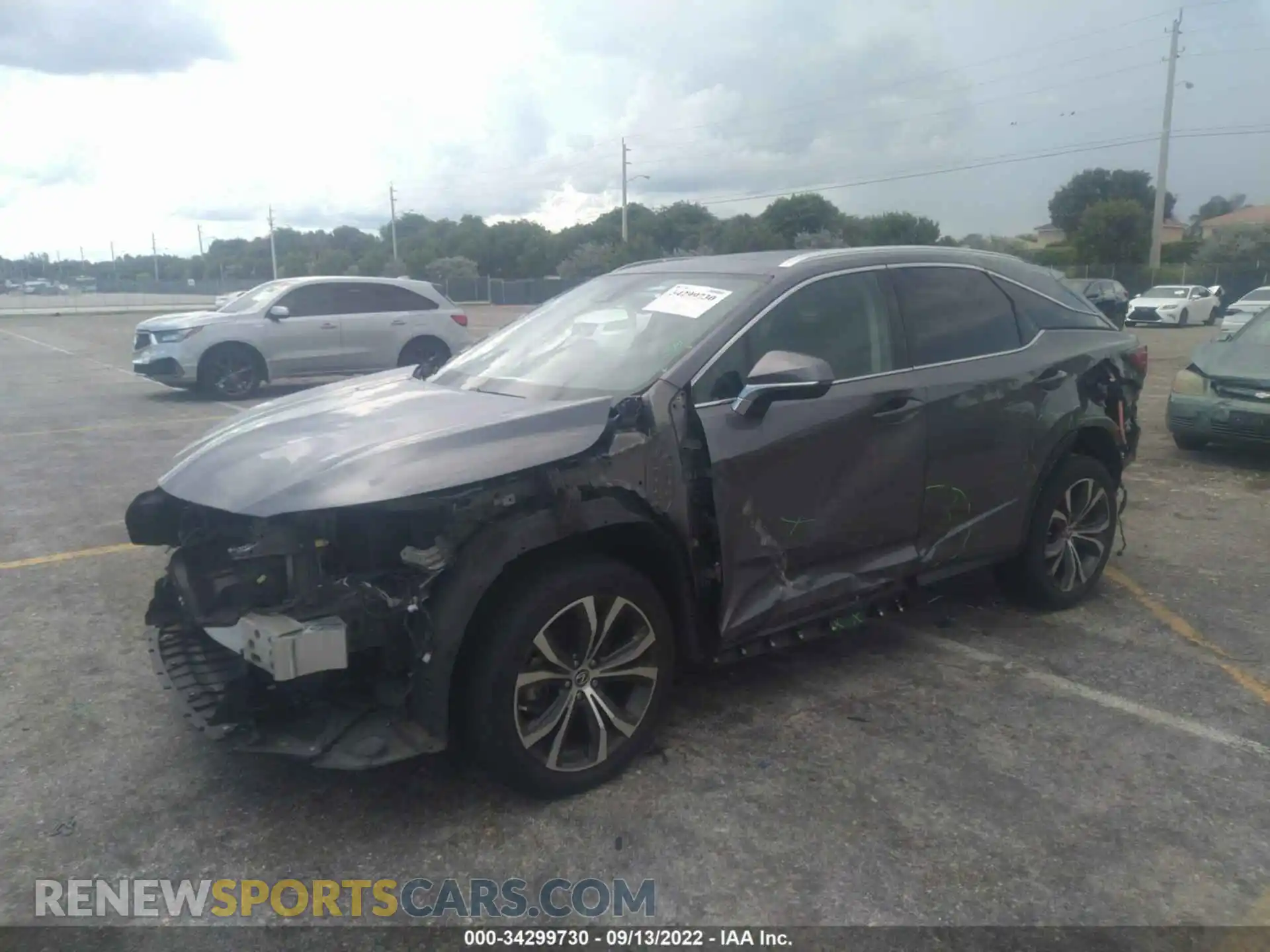 2 Photograph of a damaged car 2T2HZMAA0LC181890 LEXUS RX 2020