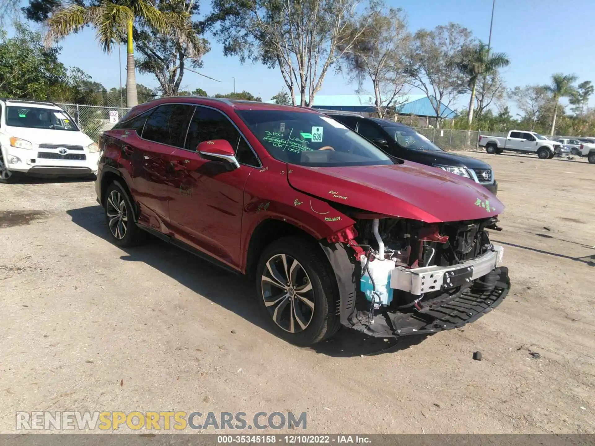 1 Photograph of a damaged car 2T2HZMAA2LC160104 LEXUS RX 2020