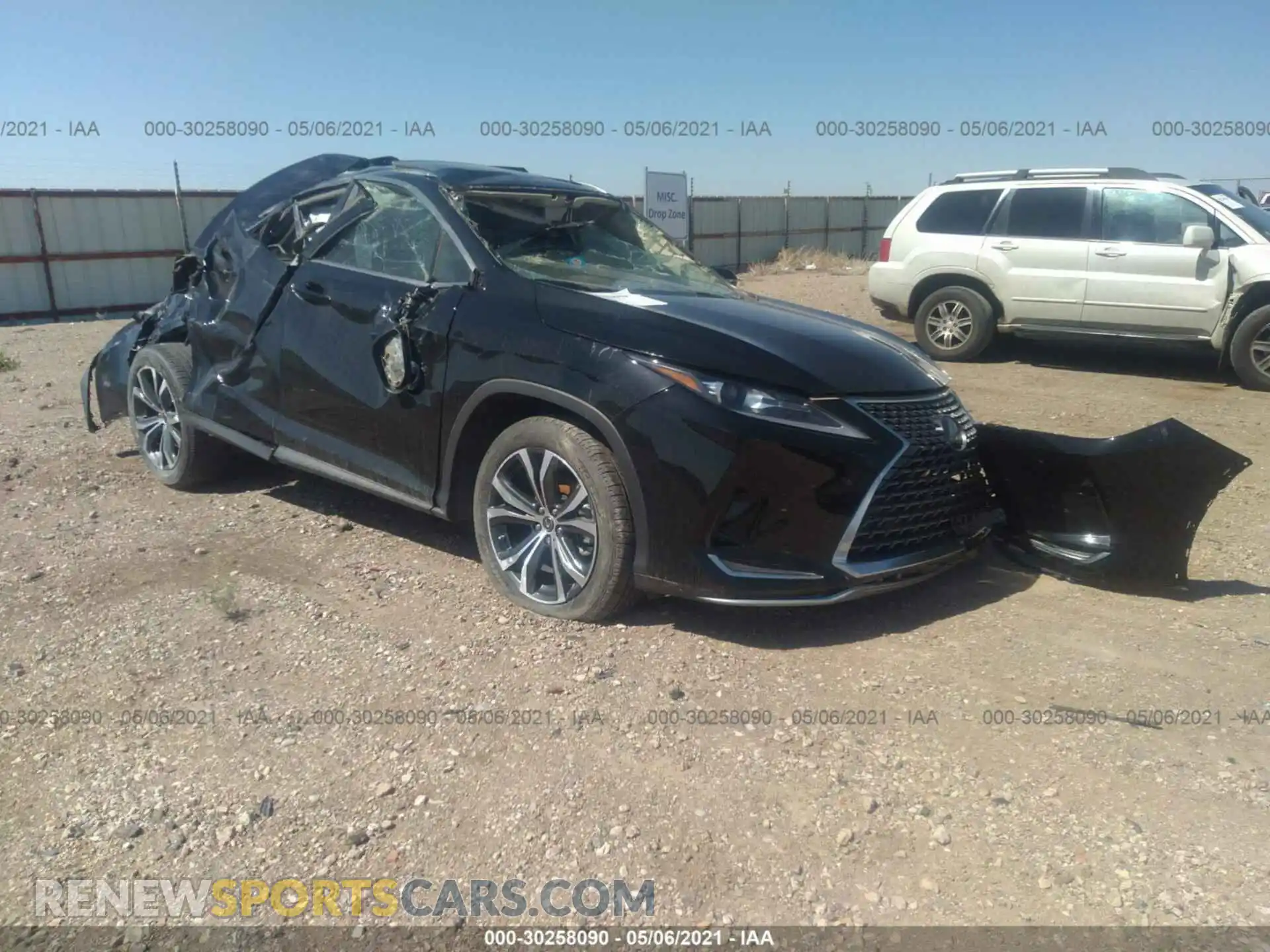 1 Photograph of a damaged car 2T2HZMAA3LC166106 LEXUS RX 2020