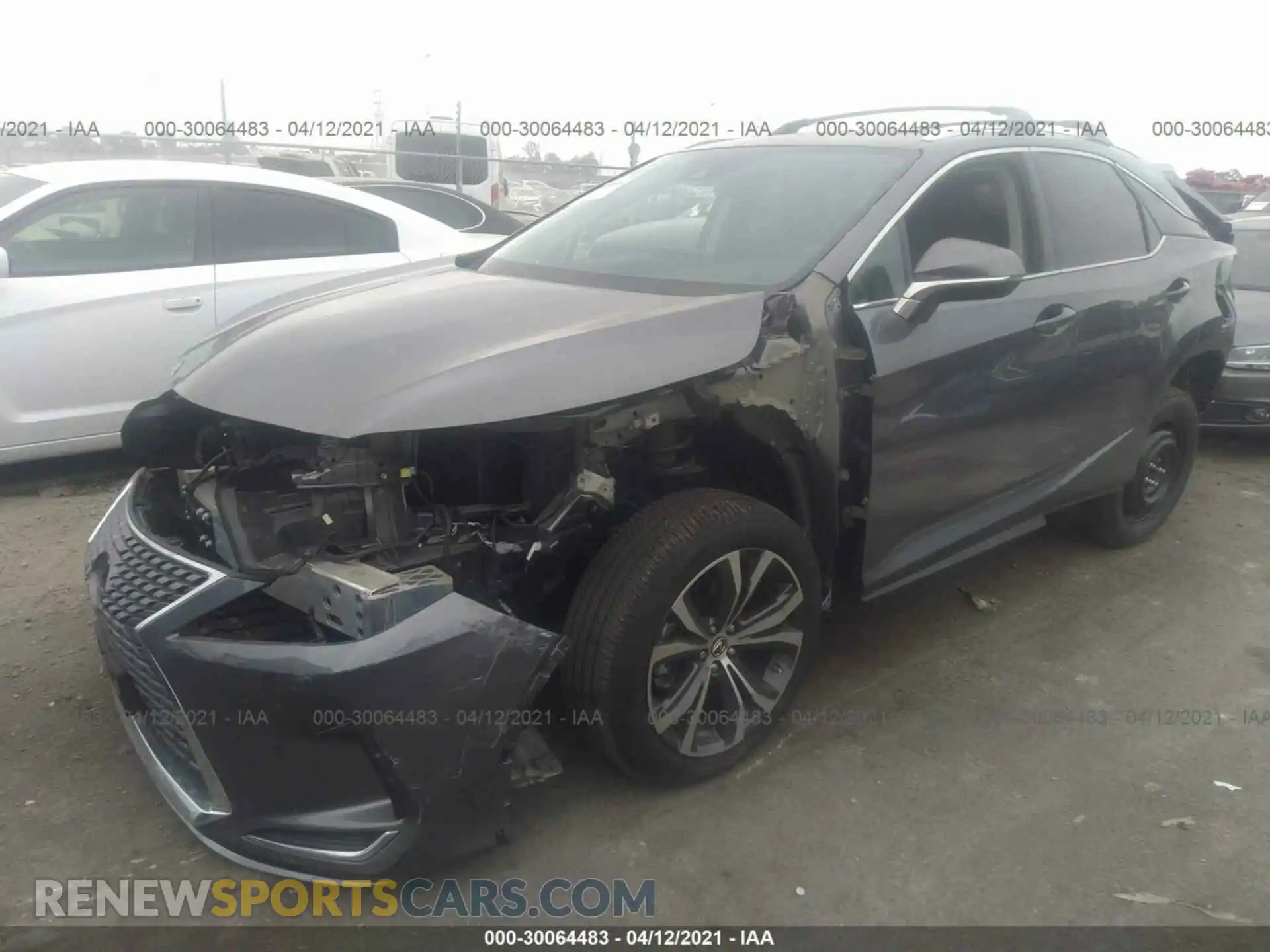 2 Photograph of a damaged car 2T2HZMAA3LC167238 LEXUS RX 2020