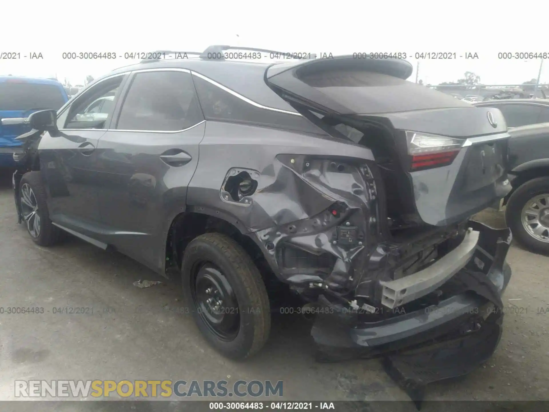 3 Photograph of a damaged car 2T2HZMAA3LC167238 LEXUS RX 2020