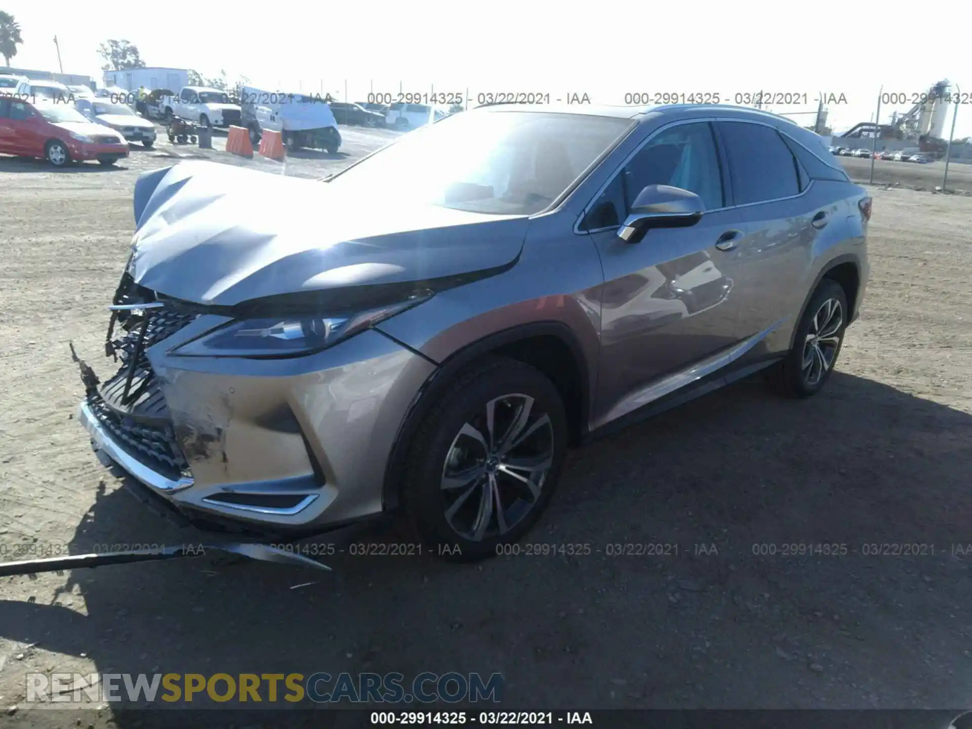 2 Photograph of a damaged car 2T2HZMAA3LC174044 LEXUS RX 2020