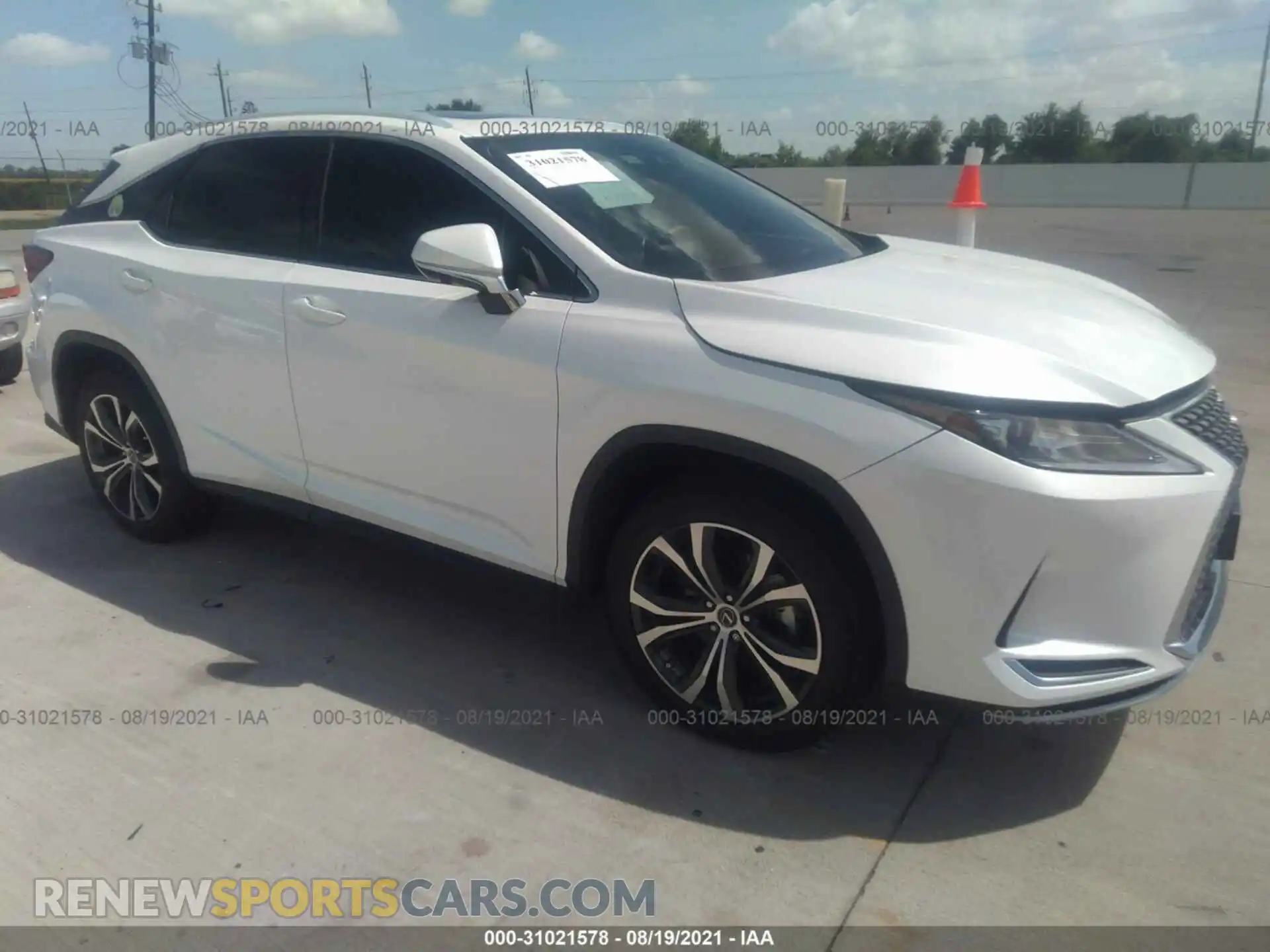 1 Photograph of a damaged car 2T2HZMAA3LC181608 LEXUS RX 2020