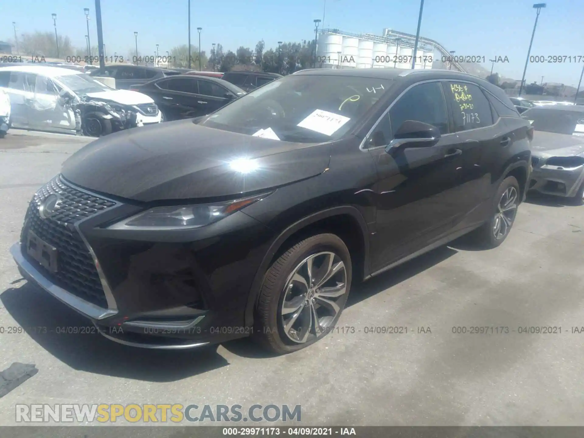 2 Photograph of a damaged car 2T2HZMAA5LC161375 LEXUS RX 2020