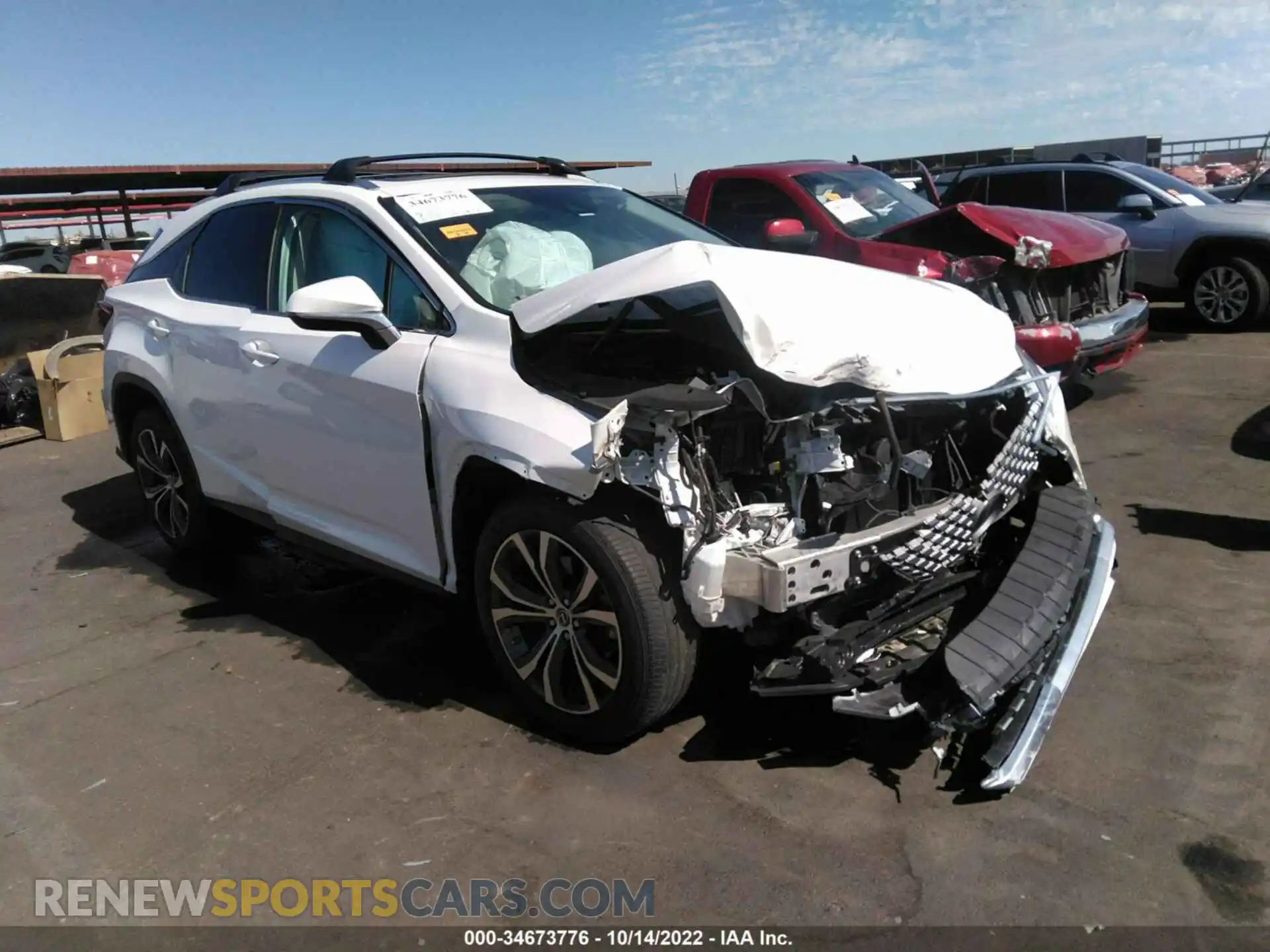 1 Photograph of a damaged car 2T2HZMAA6LC157724 LEXUS RX 2020