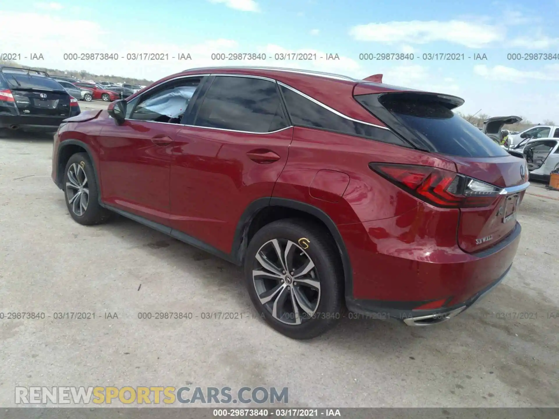3 Photograph of a damaged car 2T2HZMAA8LC177327 LEXUS RX 2020