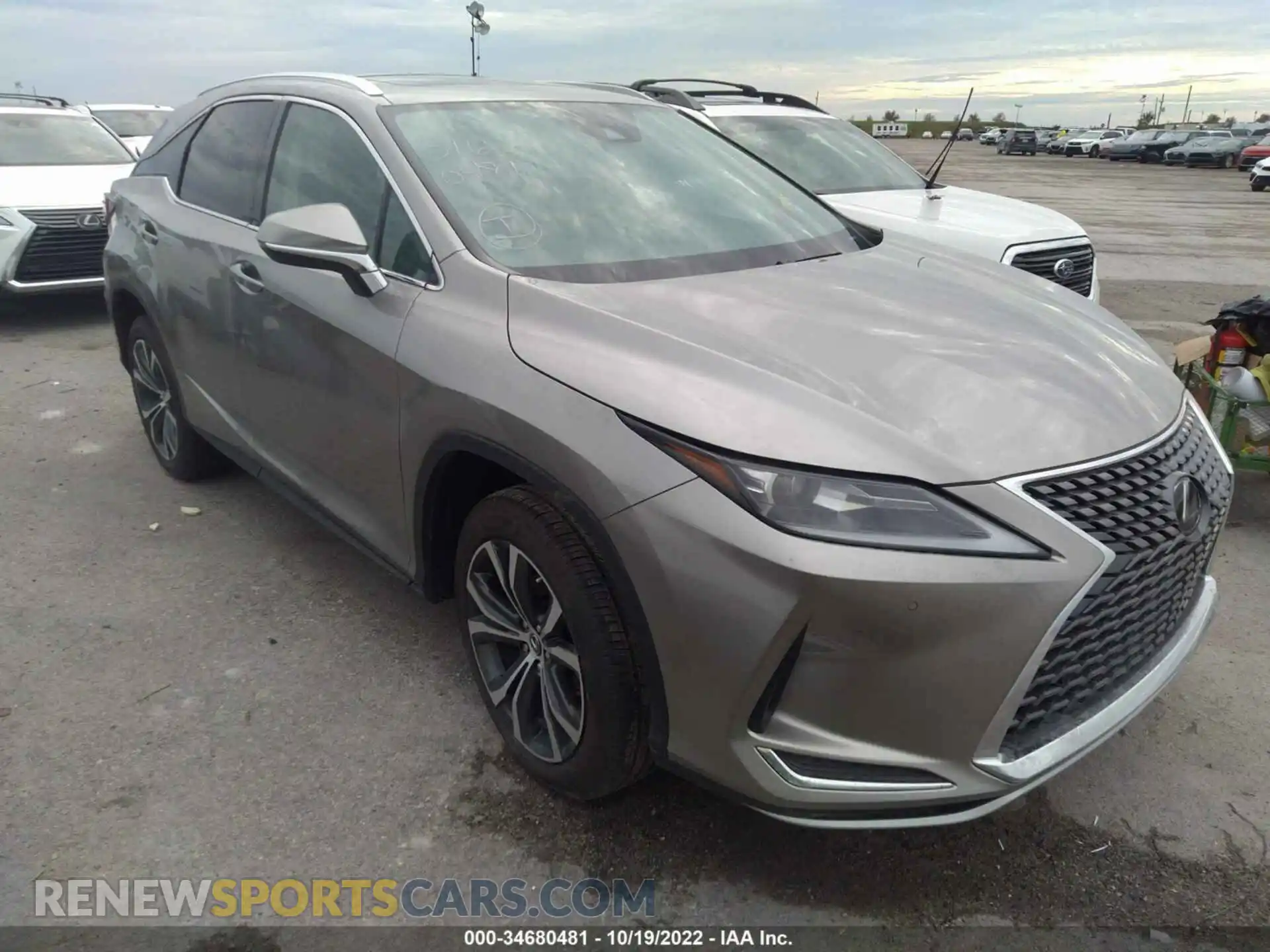 1 Photograph of a damaged car 2T2HZMAA9LC168278 LEXUS RX 2020
