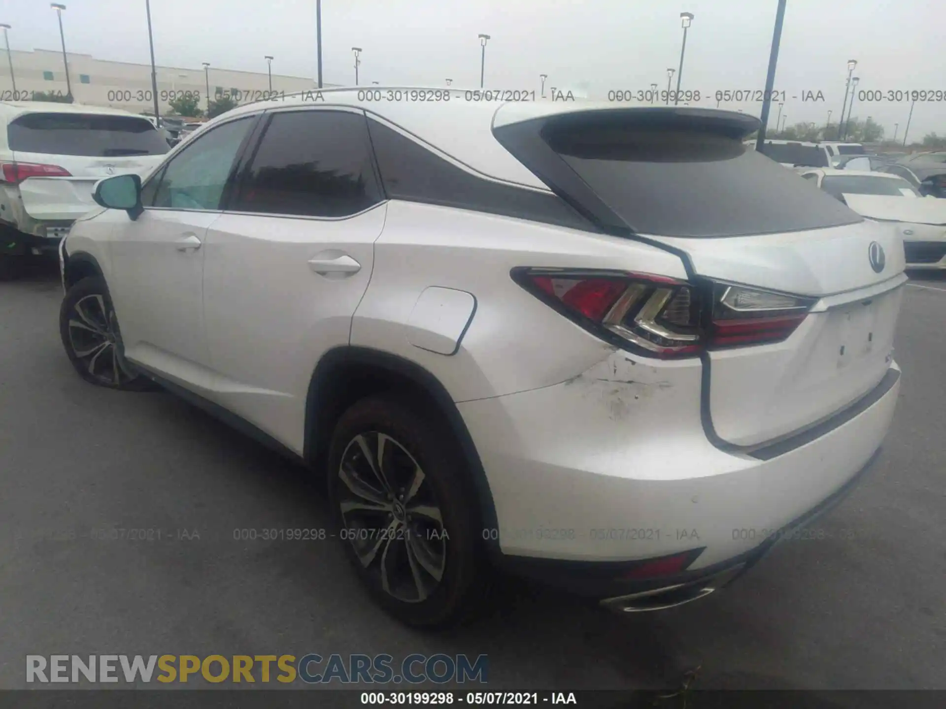 3 Photograph of a damaged car 2T2HZMAAXLC153868 LEXUS RX 2020