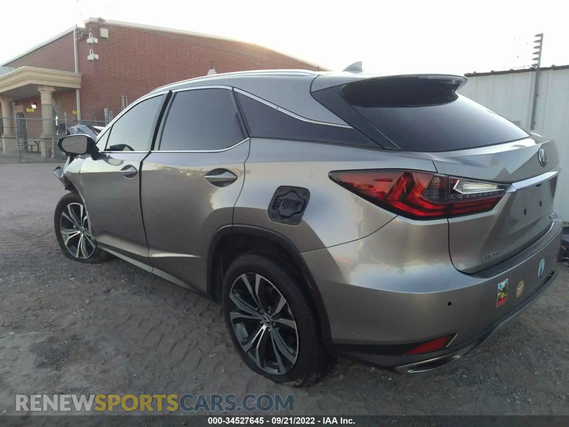 3 fotografías del automóvil dañado 2T2HZMAAXLC172629 LEXUS RX 2020