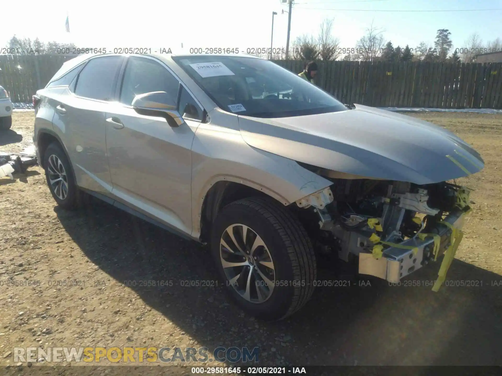 1 Photograph of a damaged car 2T2HZMDA2LC231734 LEXUS RX 2020