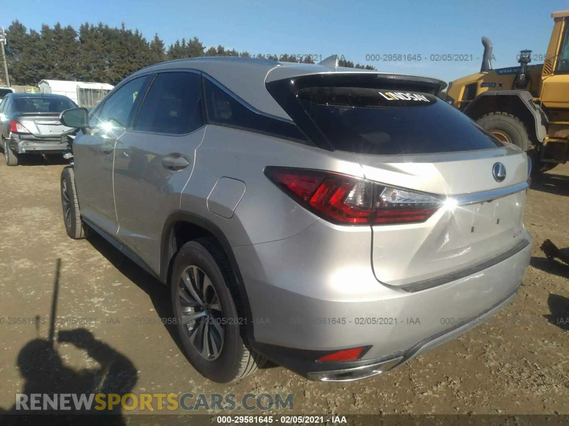3 Photograph of a damaged car 2T2HZMDA2LC231734 LEXUS RX 2020