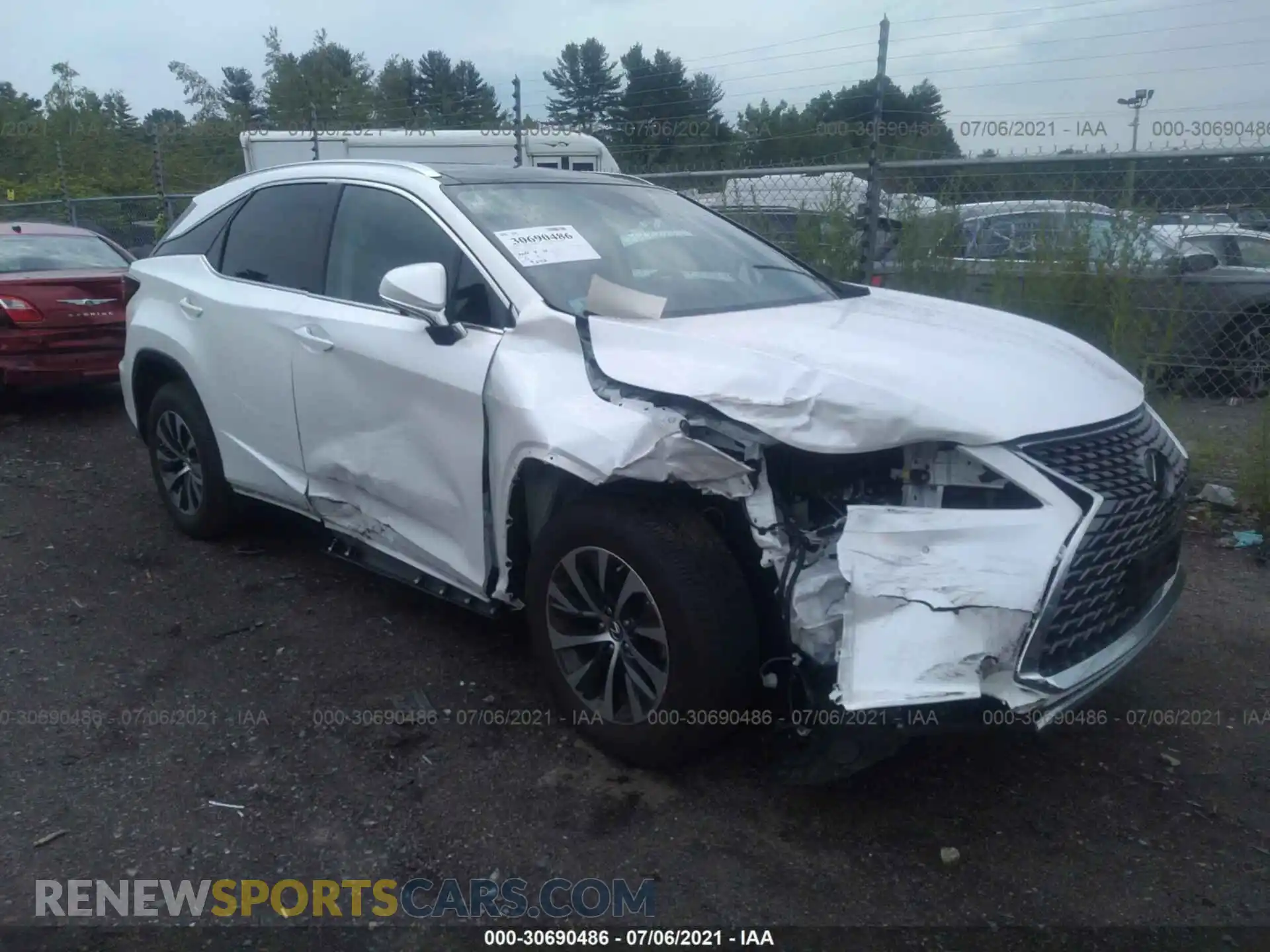 1 Photograph of a damaged car 2T2HZMDA5LC251265 LEXUS RX 2020