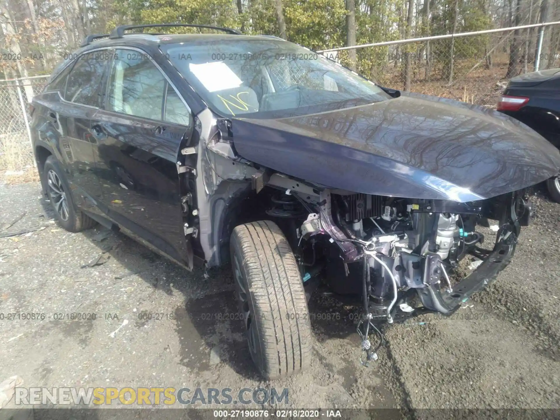 1 Photograph of a damaged car 2T2HZMDA9LC225963 LEXUS RX 2020