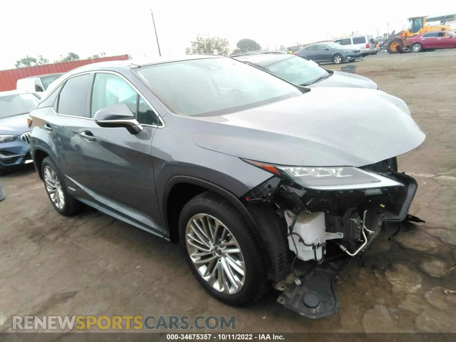 1 Photograph of a damaged car 2T2JGMDA8LC048748 LEXUS RX 2020