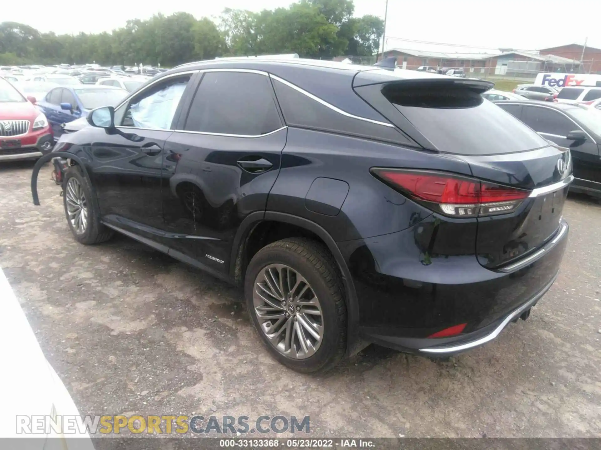 3 Photograph of a damaged car 2T2JGMDA9LC055529 LEXUS RX 2020