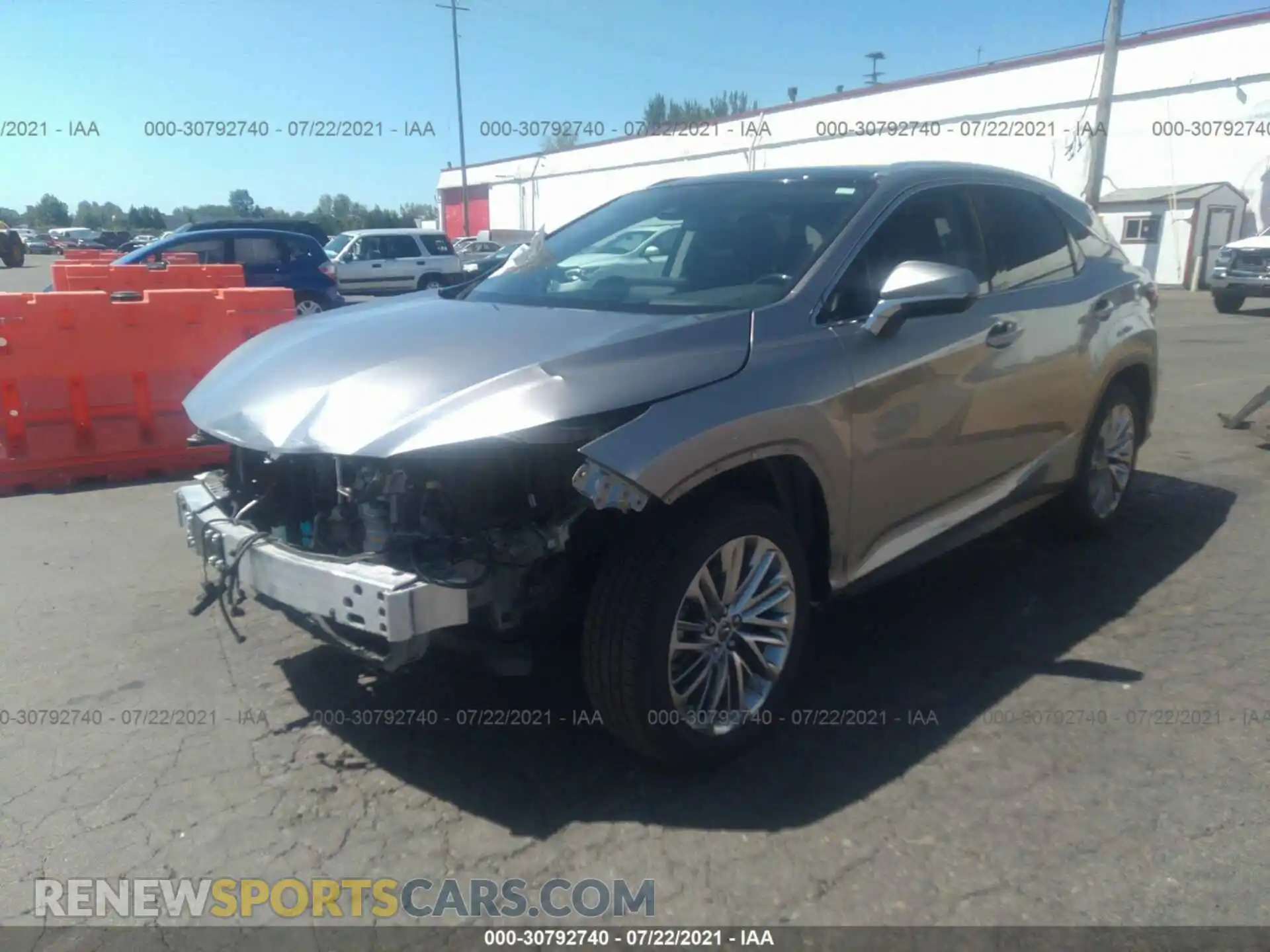 2 Photograph of a damaged car 2T2JZMDAXLC223348 LEXUS RX 2020