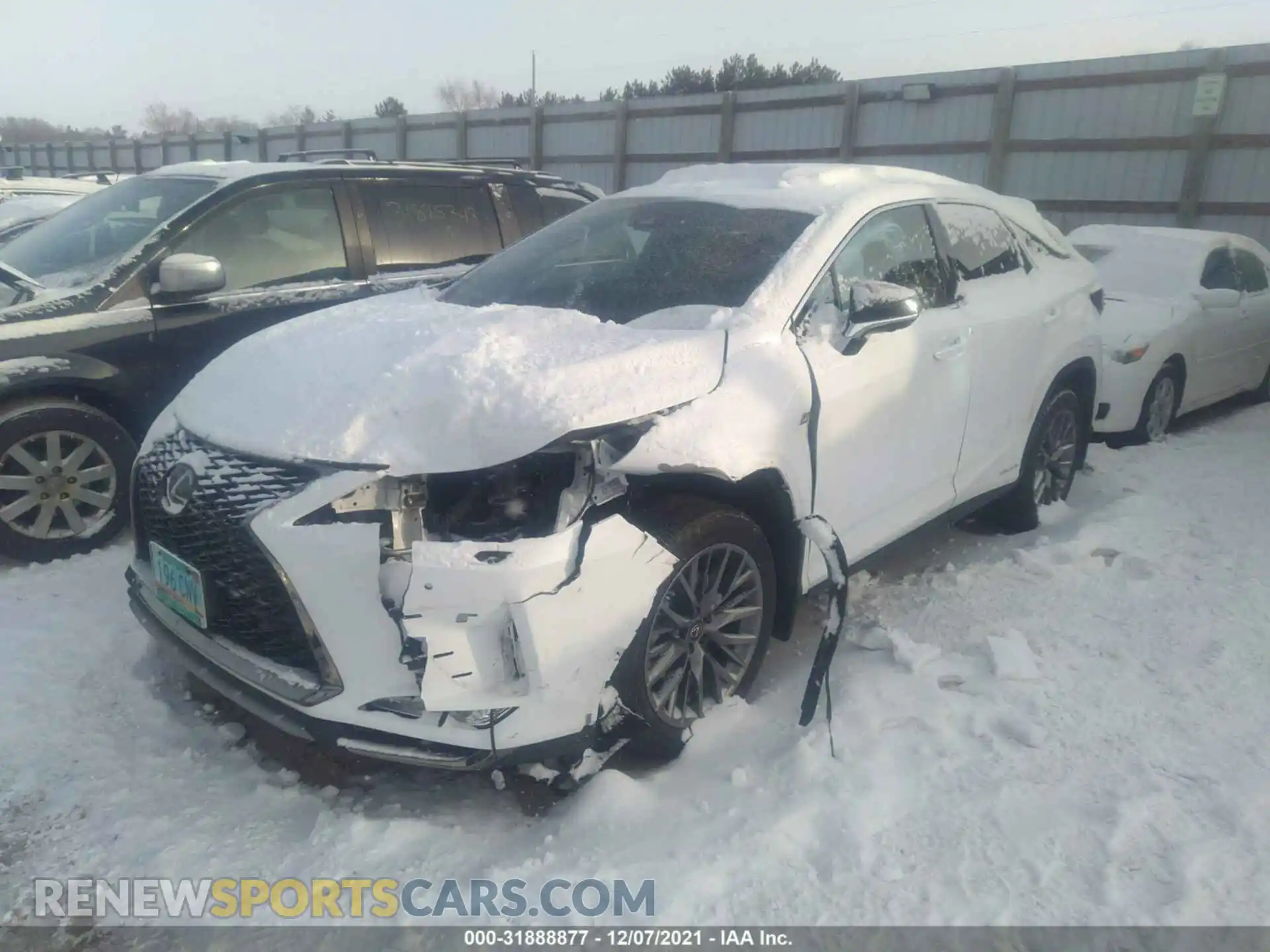 2 Photograph of a damaged car 2T2SGMDA4LC047987 LEXUS RX 2020