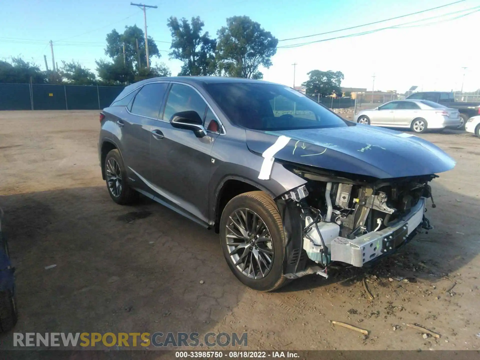 1 Photograph of a damaged car 2T2SGMDA6LC047246 LEXUS RX 2020