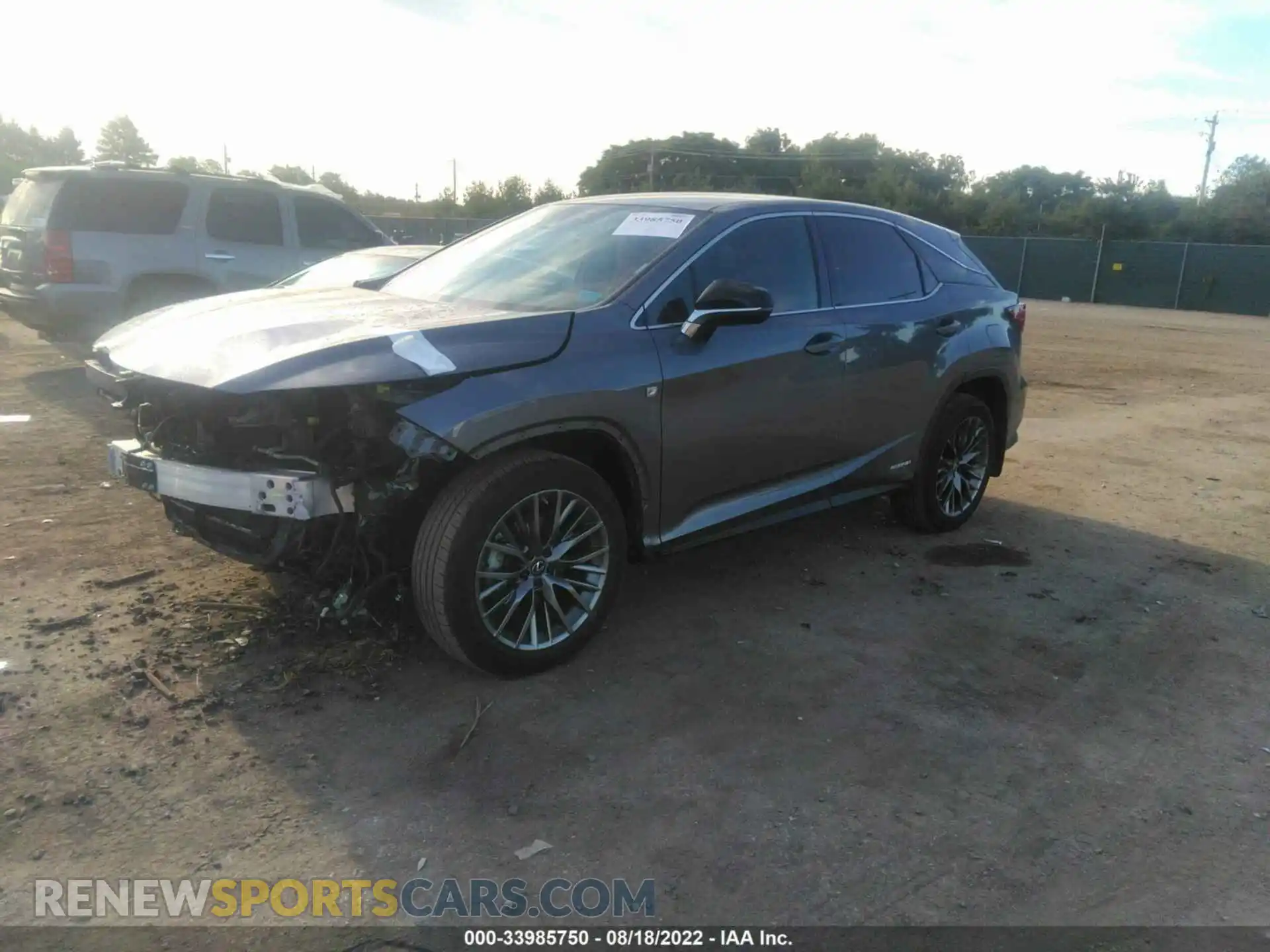 2 Photograph of a damaged car 2T2SGMDA6LC047246 LEXUS RX 2020