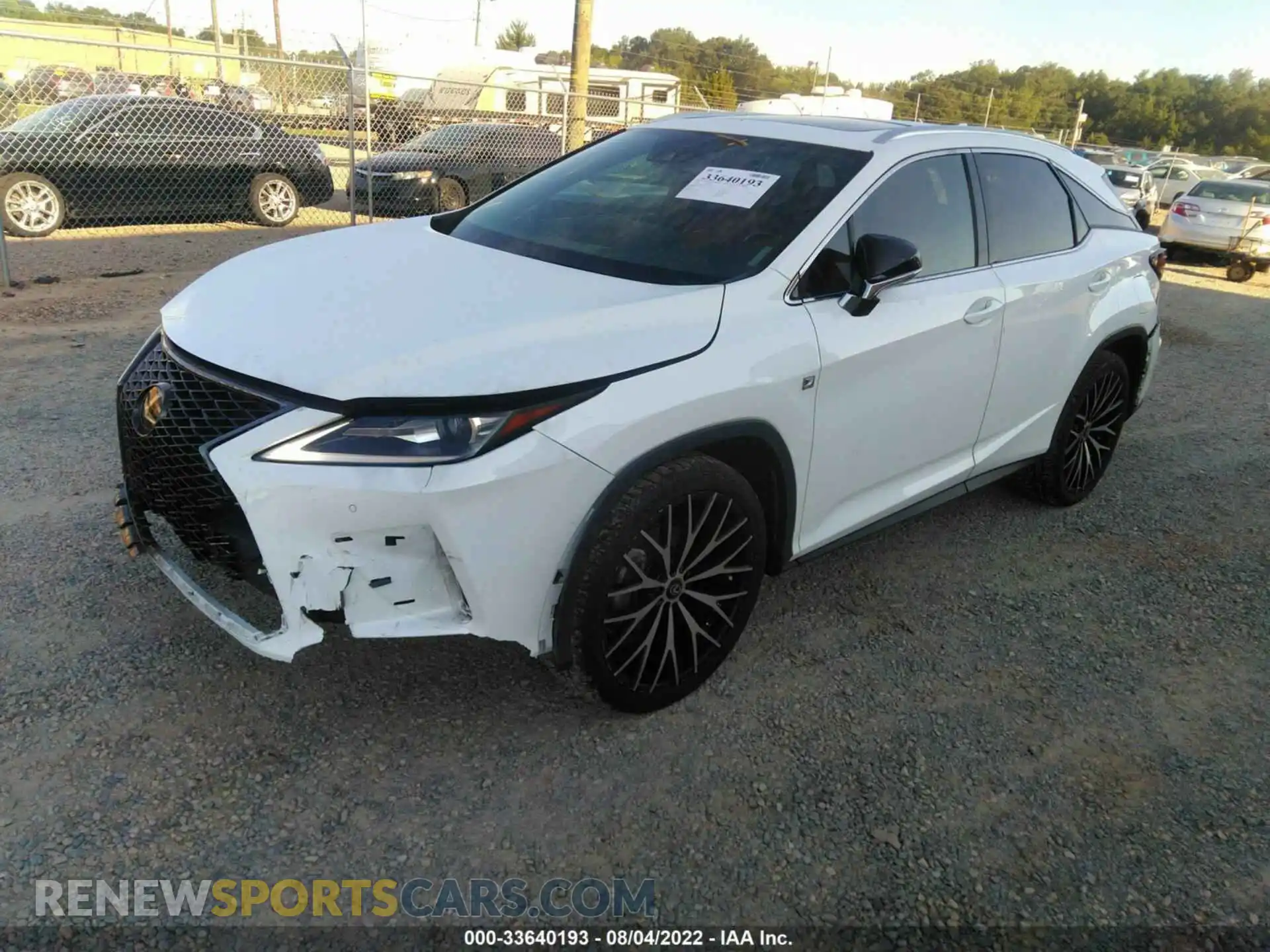 2 Photograph of a damaged car 2T2YZMDA0LC213457 LEXUS RX 2020