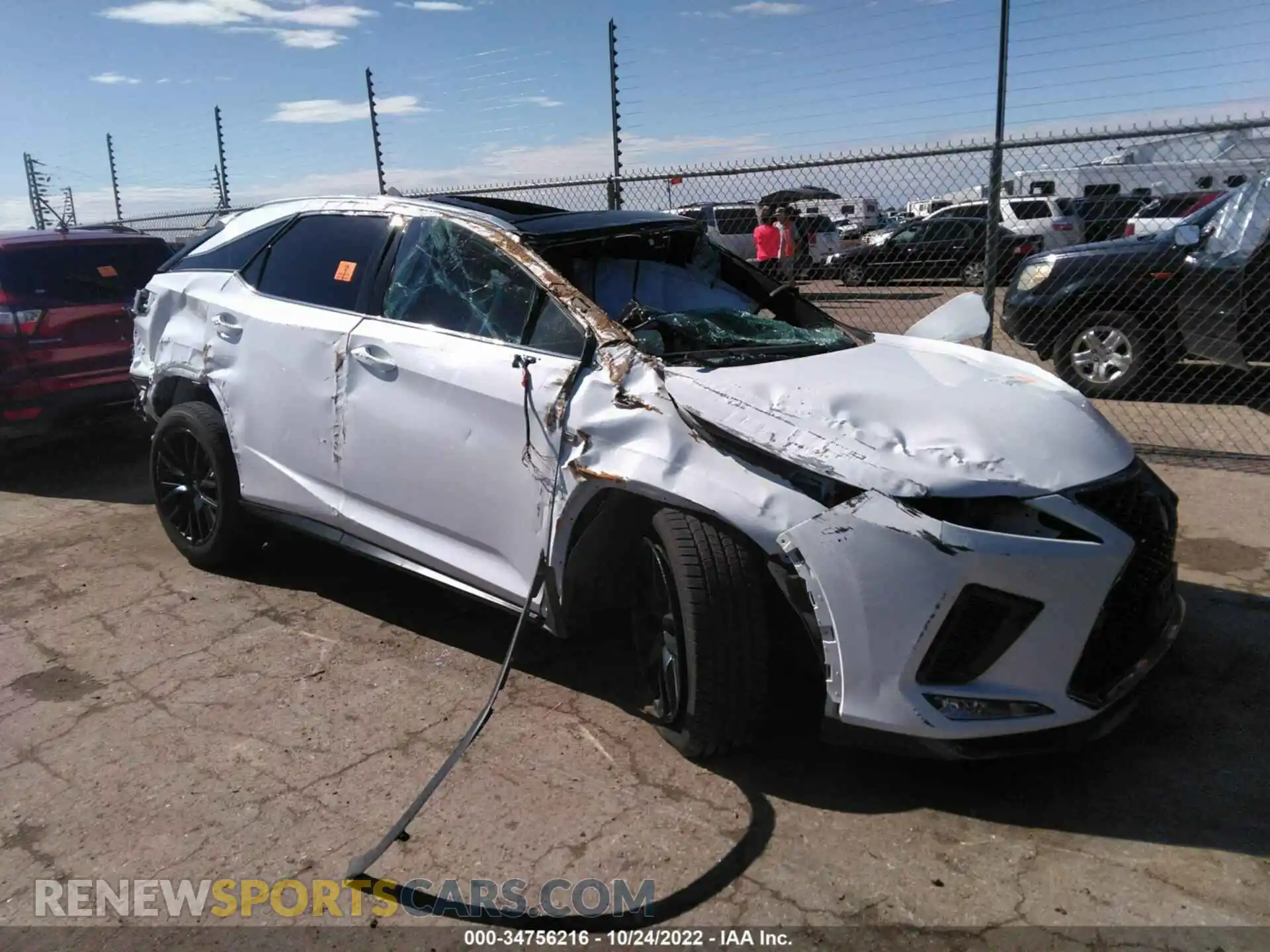 1 Photograph of a damaged car 2T2YZMDA9LC225347 LEXUS RX 2020