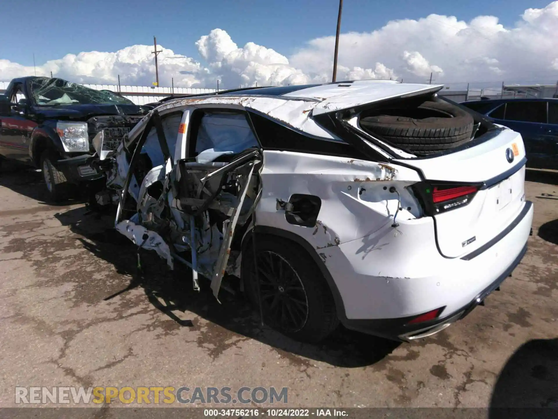 3 Photograph of a damaged car 2T2YZMDA9LC225347 LEXUS RX 2020