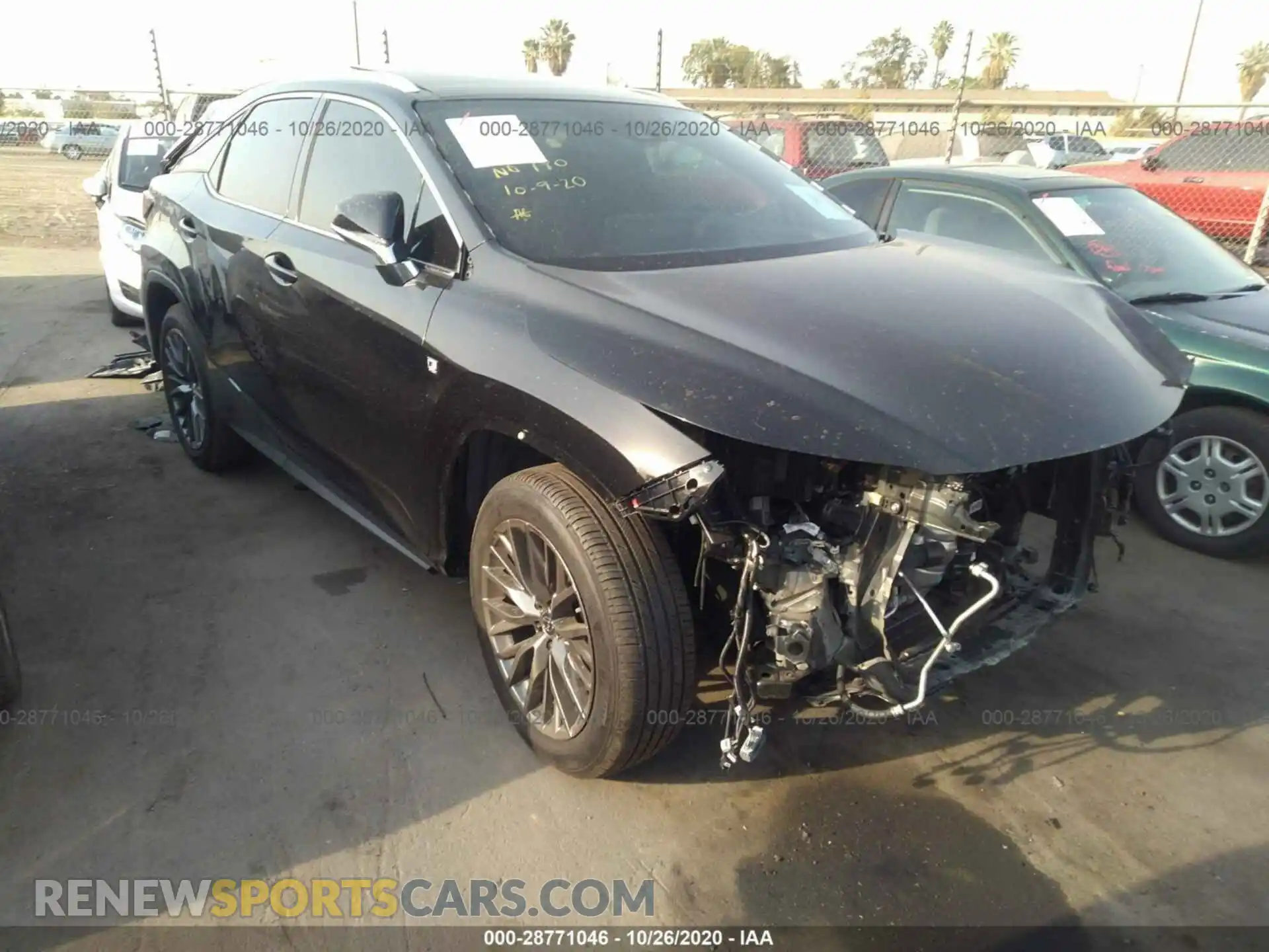 1 Photograph of a damaged car 2T2YZMDAXLC249172 LEXUS RX 2020