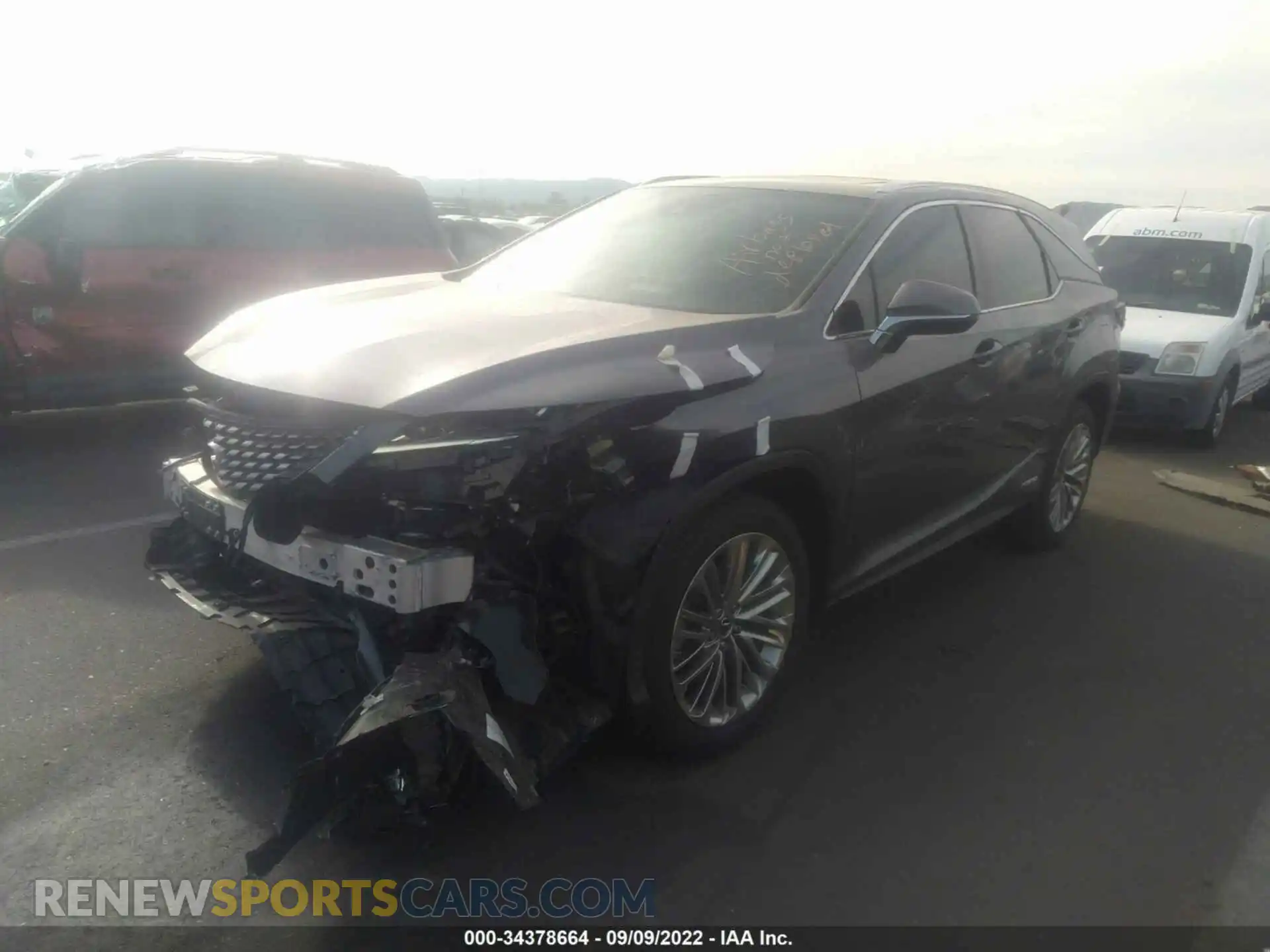 2 Photograph of a damaged car JTJJGKFA2L2015522 LEXUS RX 2020