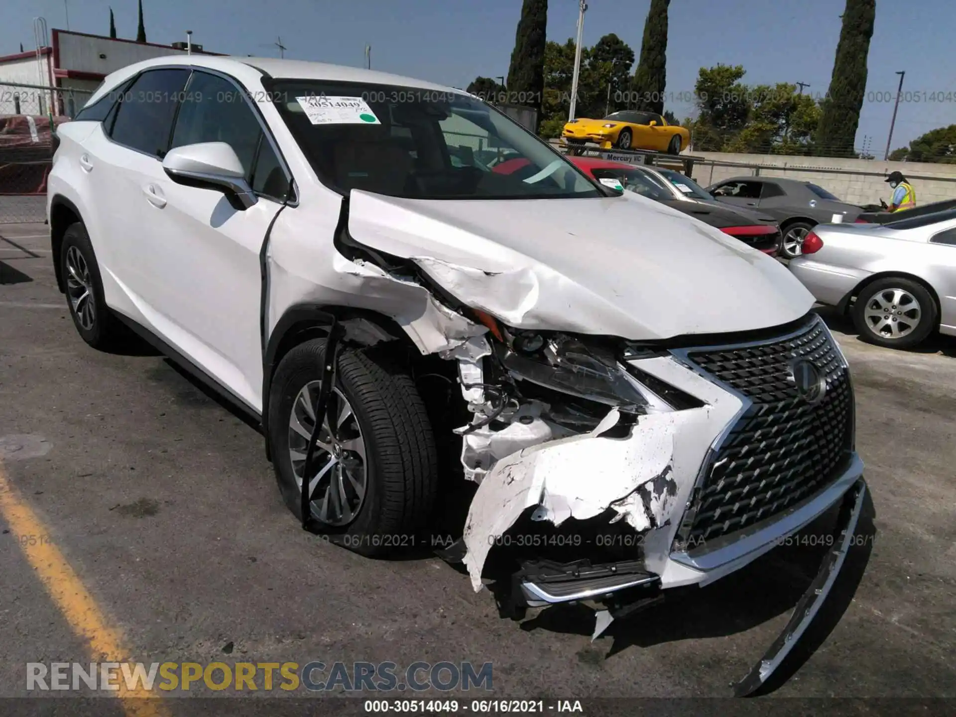 1 Photograph of a damaged car 2T2AZMAA3MC208423 LEXUS RX 2021
