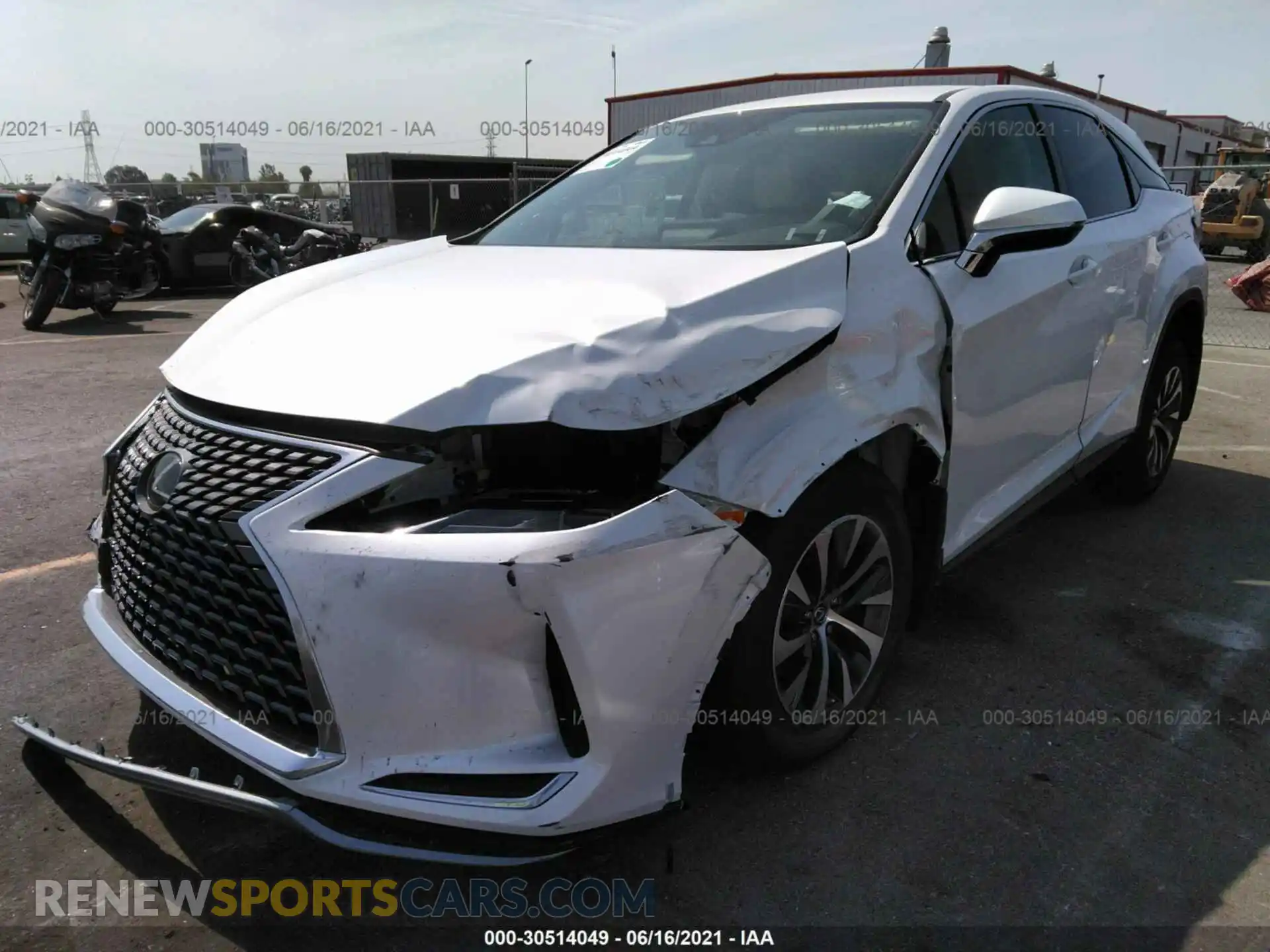 2 Photograph of a damaged car 2T2AZMAA3MC208423 LEXUS RX 2021