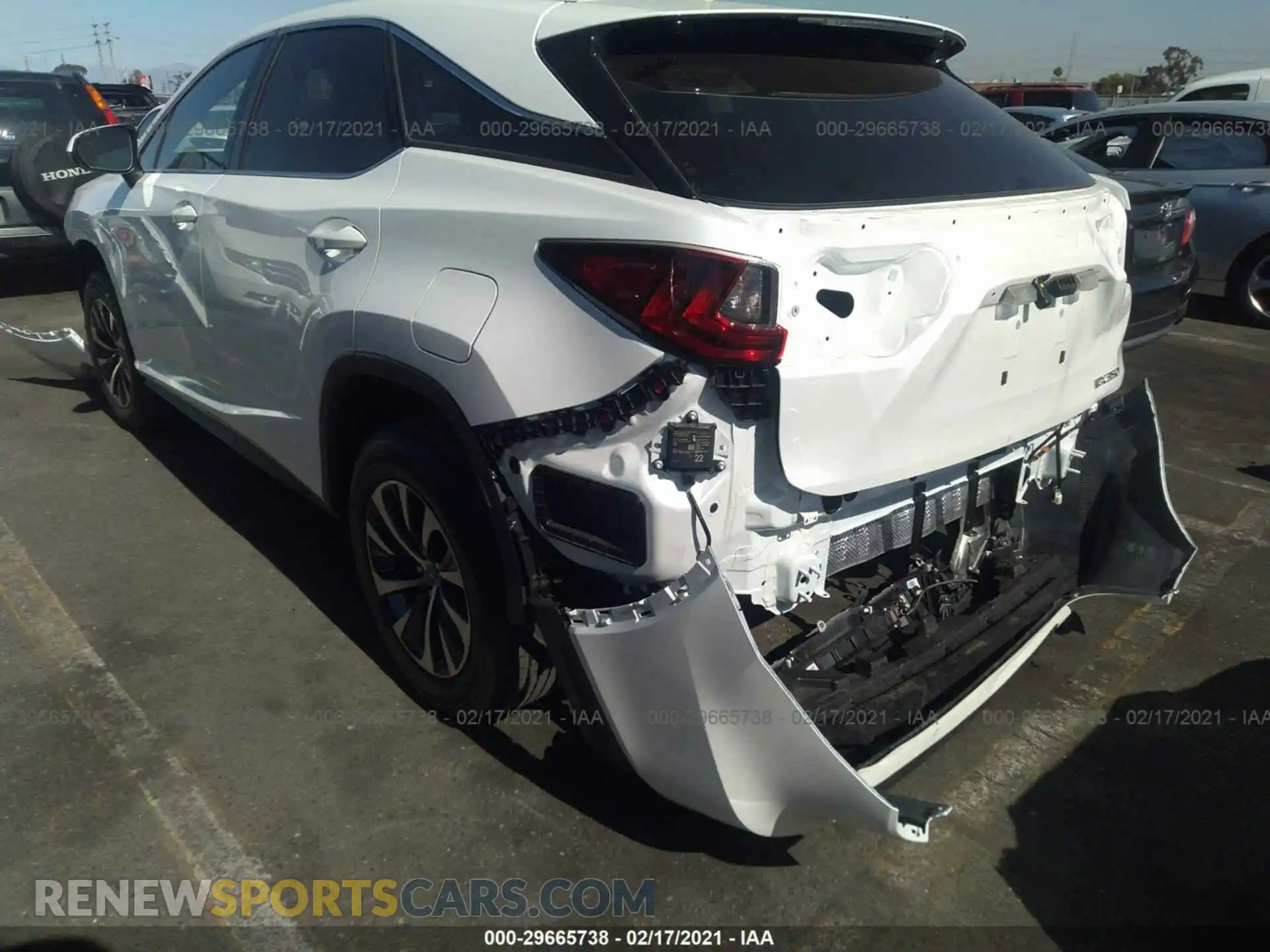 3 Photograph of a damaged car 2T2AZMAA5MC192631 LEXUS RX 2021