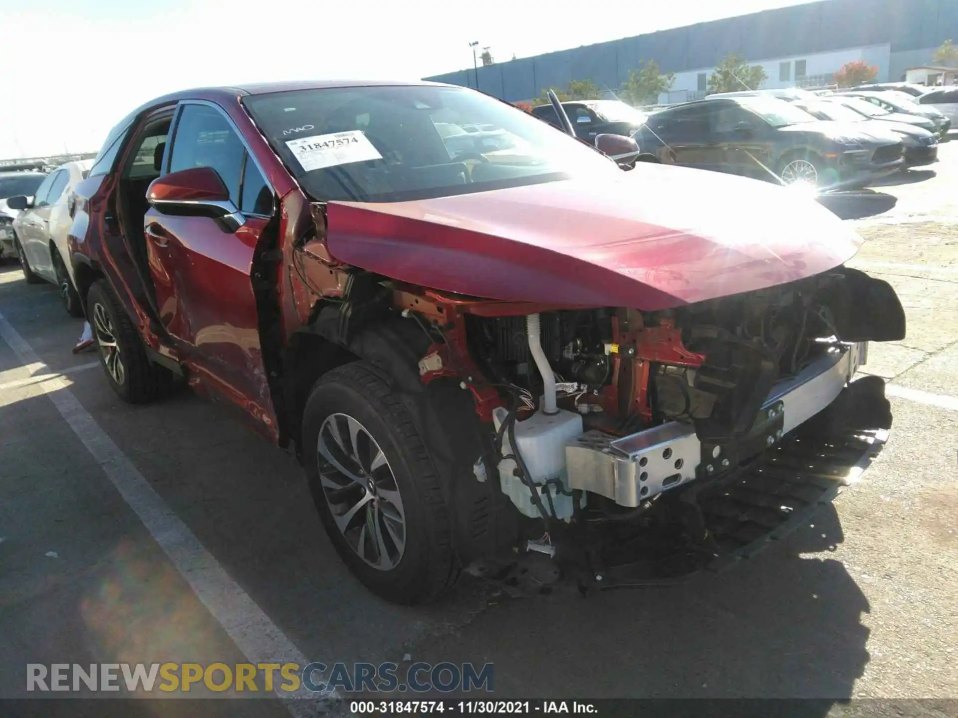 1 Photograph of a damaged car 2T2AZMDA8MC262666 LEXUS RX 2021