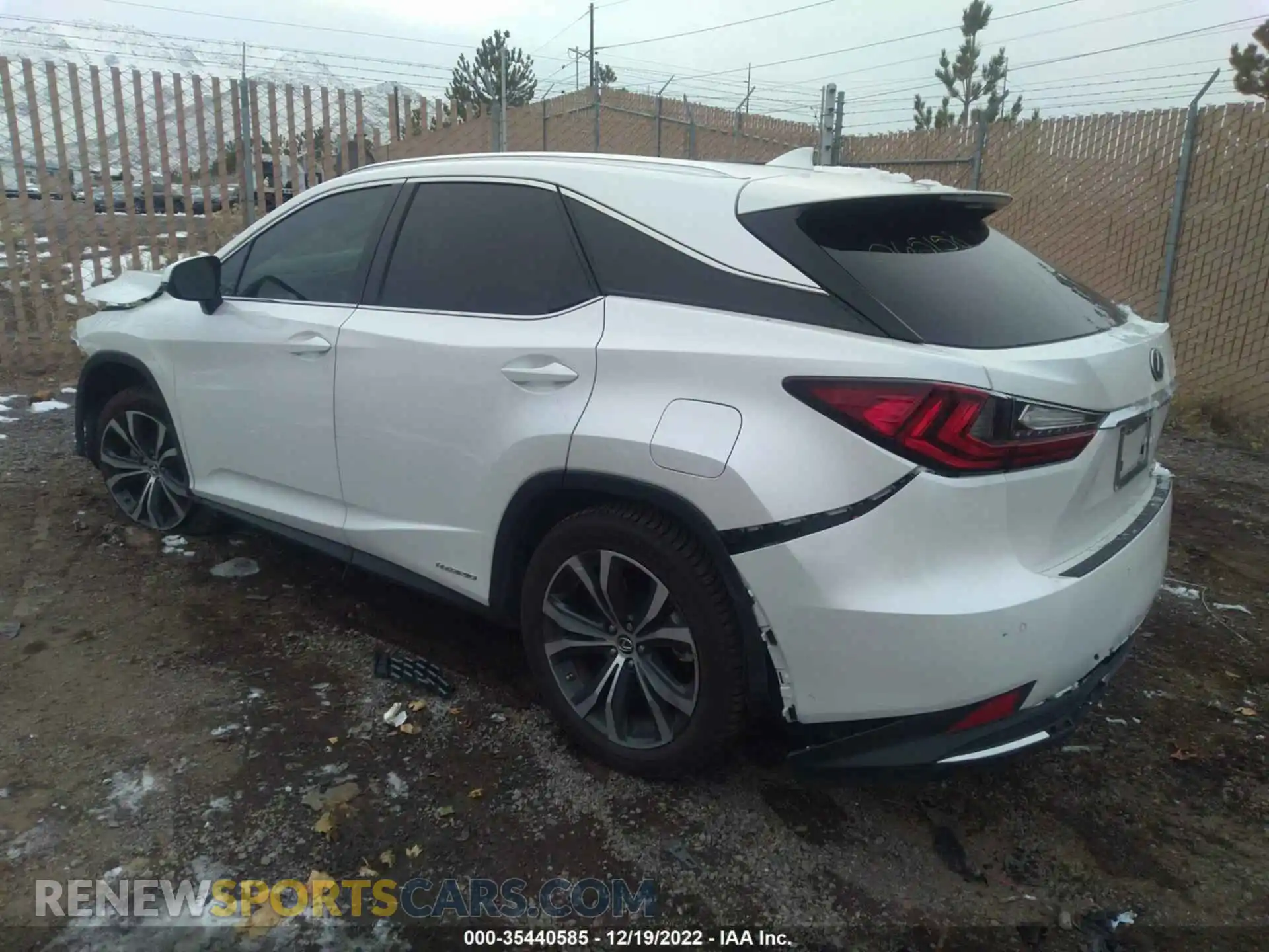 3 fotografías del automóvil dañado 2T2HGMDA6MC065158 LEXUS RX 2021