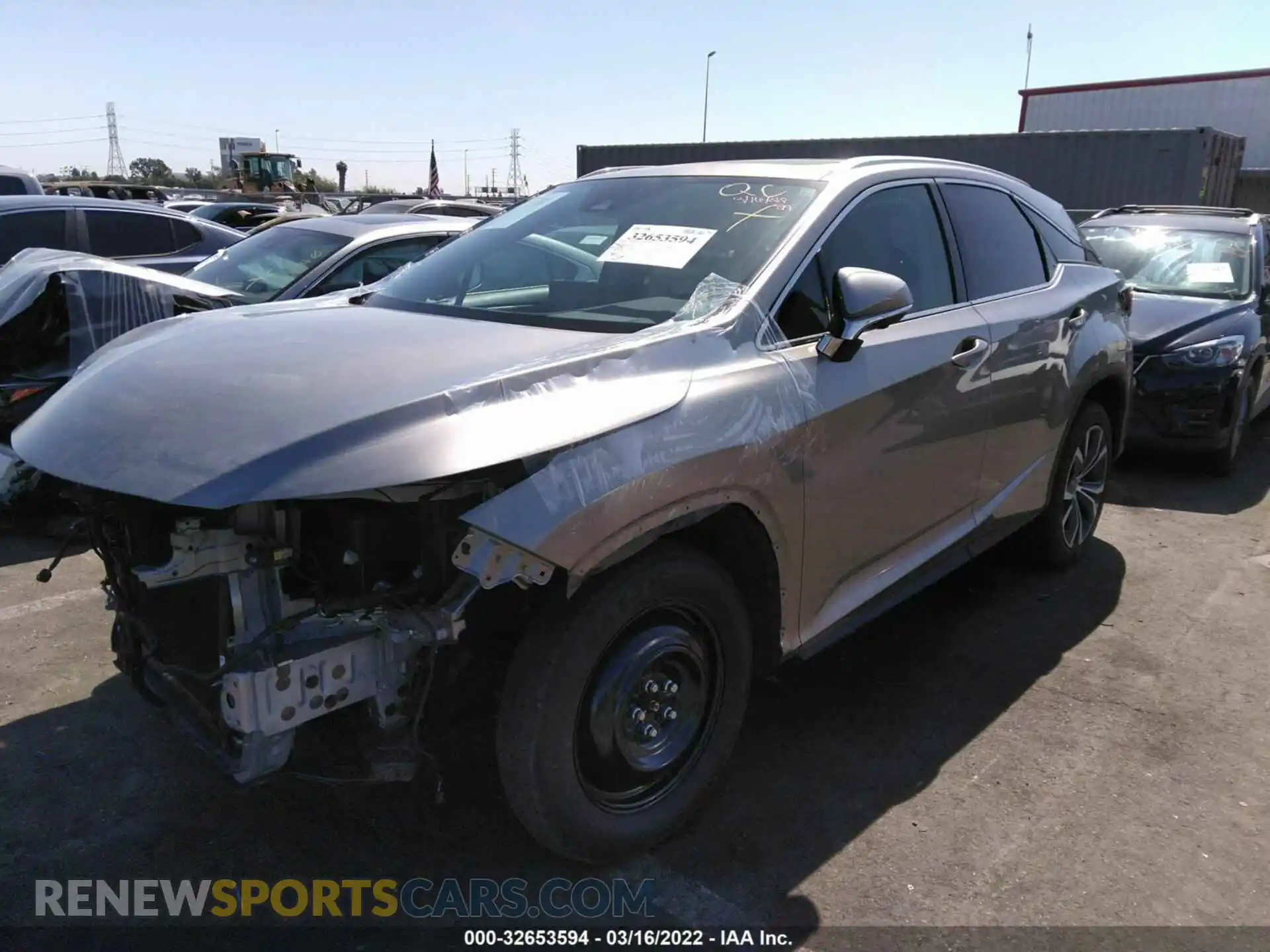 2 Photograph of a damaged car 2T2HZMAA5MC188576 LEXUS RX 2021