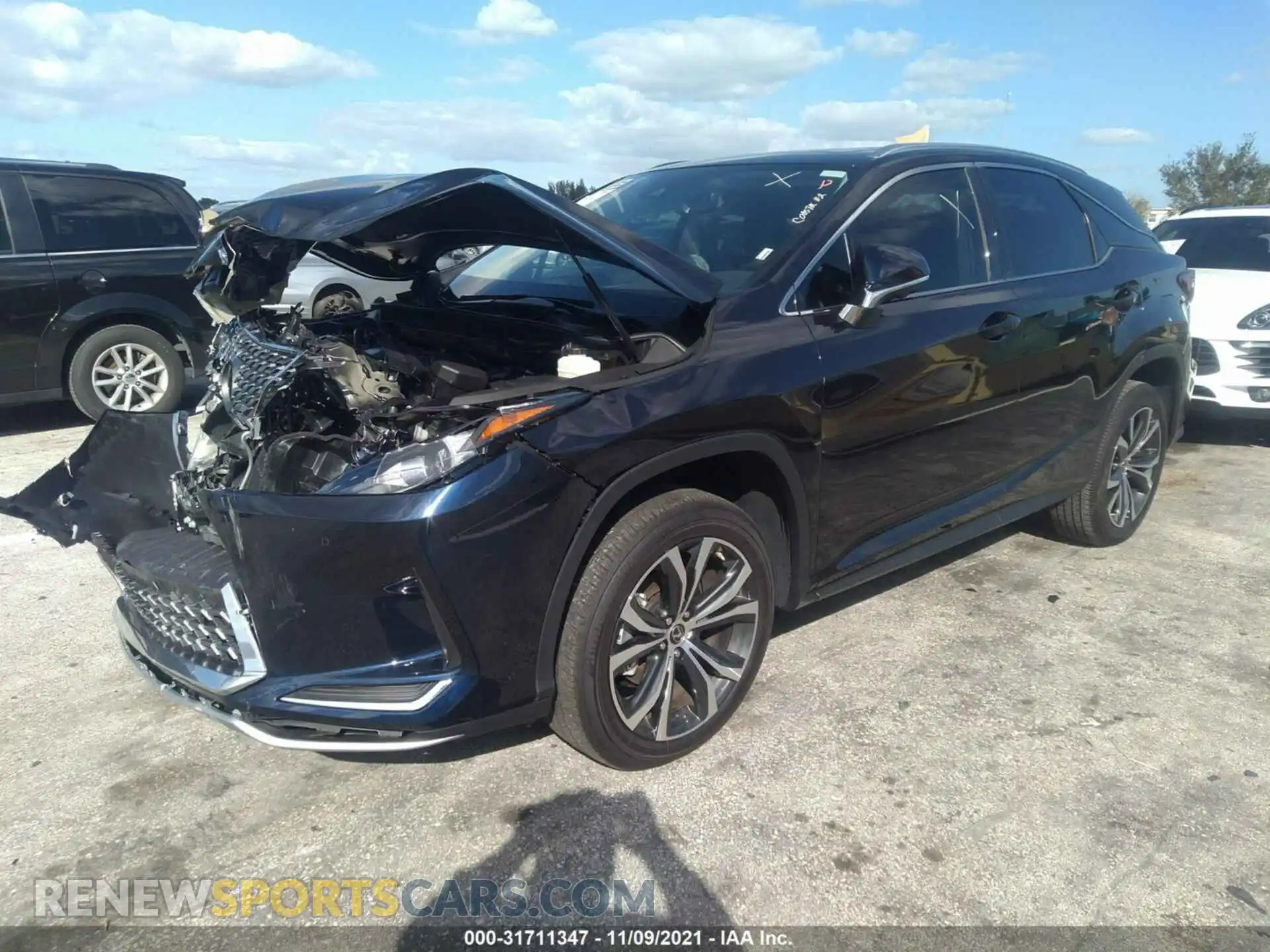 2 Photograph of a damaged car 2T2HZMAA7MC216278 LEXUS RX 2021