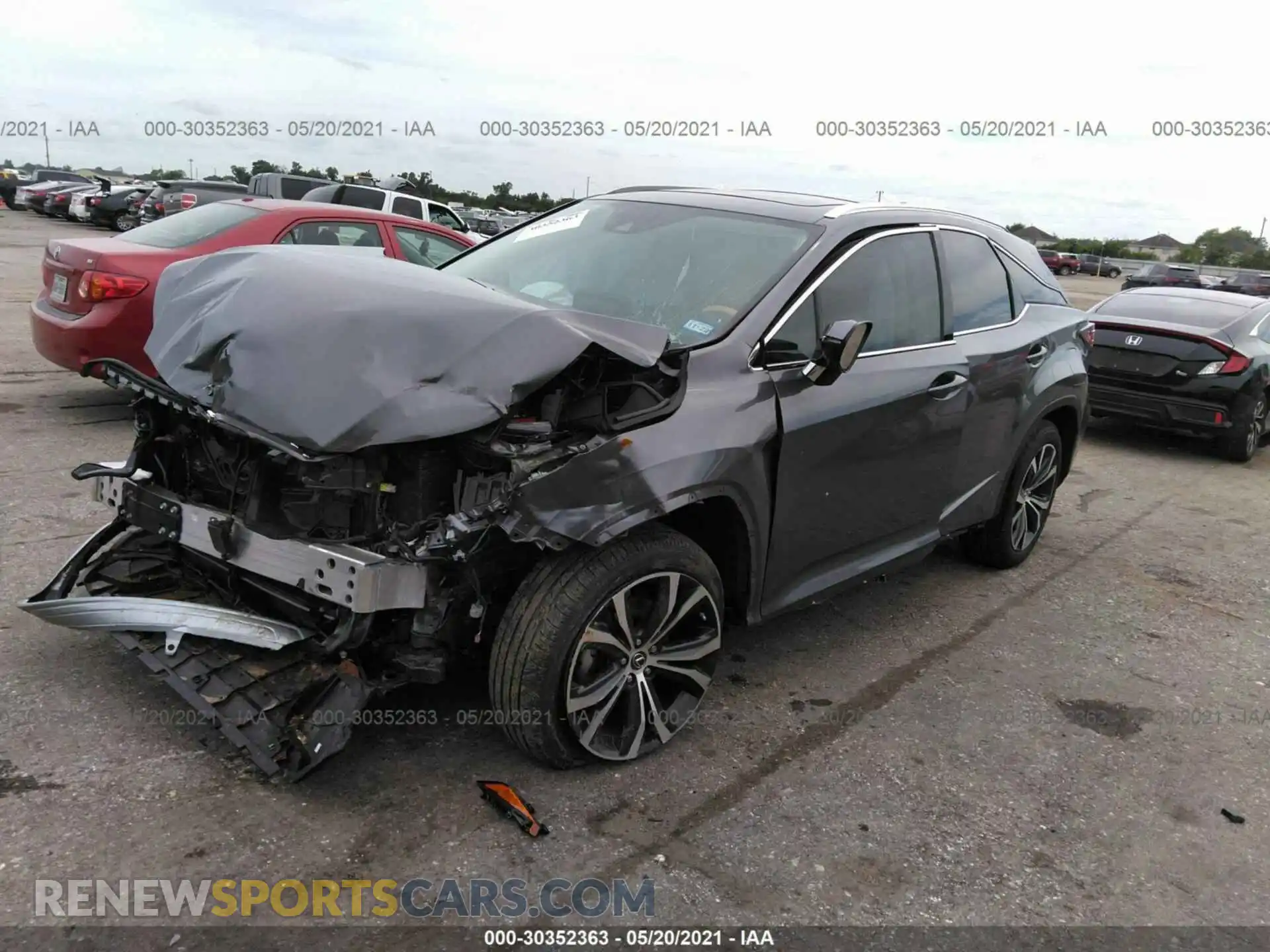 2 Photograph of a damaged car 2T2HZMAA8MC184179 LEXUS RX 2021
