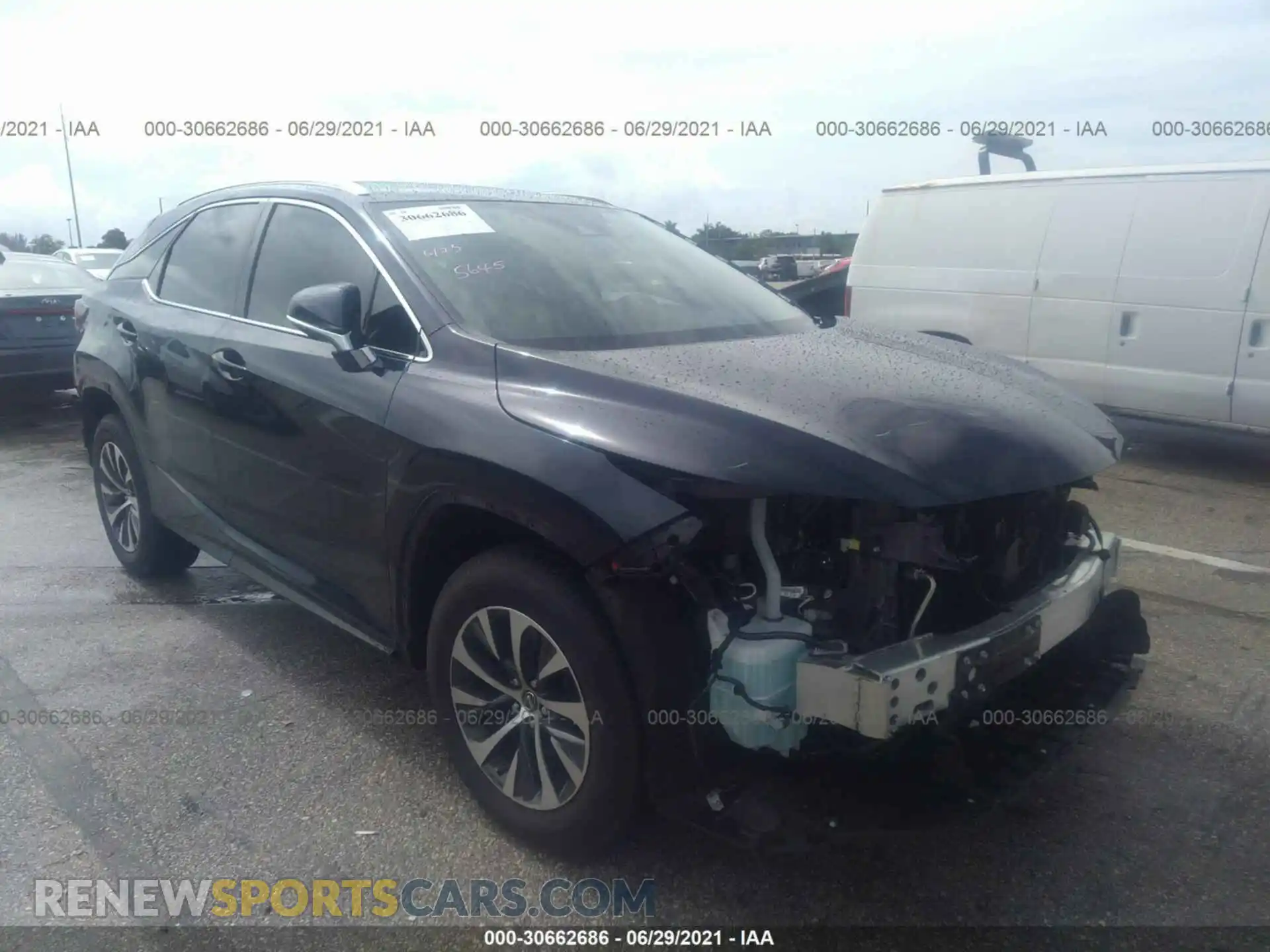 1 Photograph of a damaged car 2T2HZMAA9MC190962 LEXUS RX 2021
