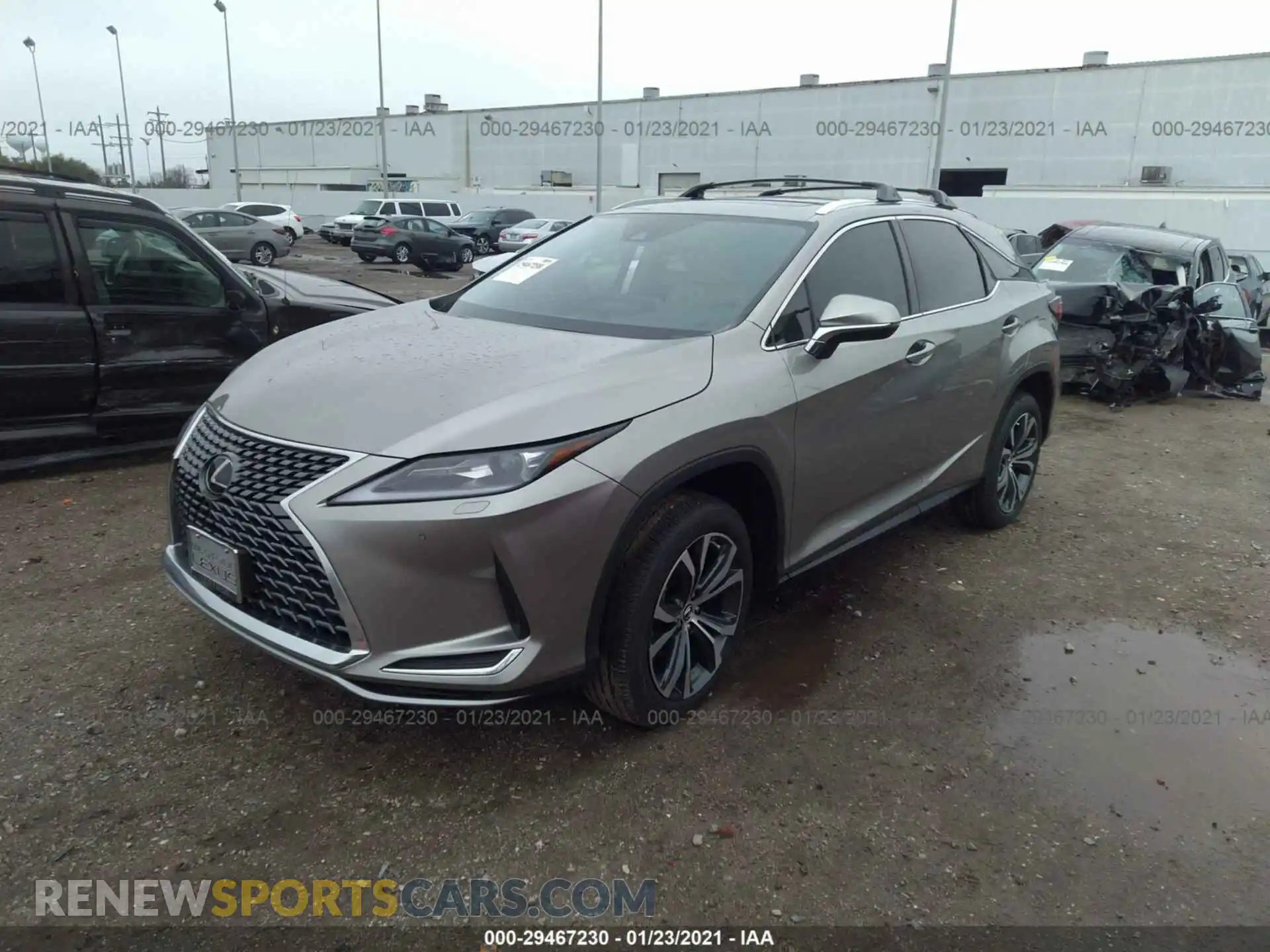 2 Photograph of a damaged car 2T2HZMAAXMC195622 LEXUS RX 2021