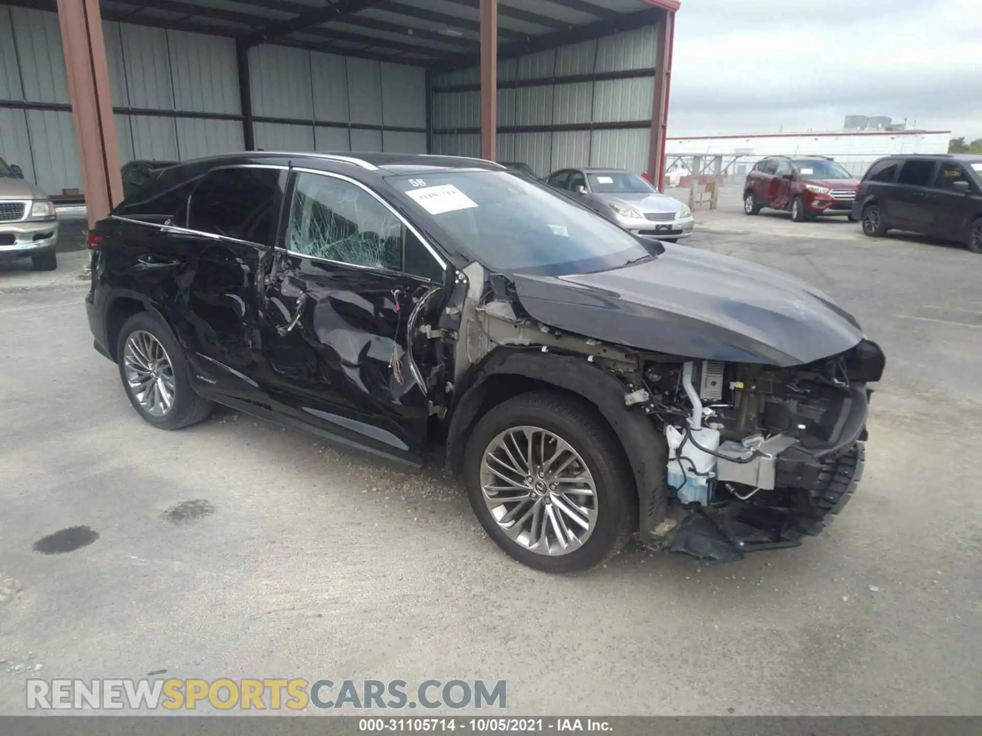 1 Photograph of a damaged car 2T2JGMDA6MC058597 LEXUS RX 2021