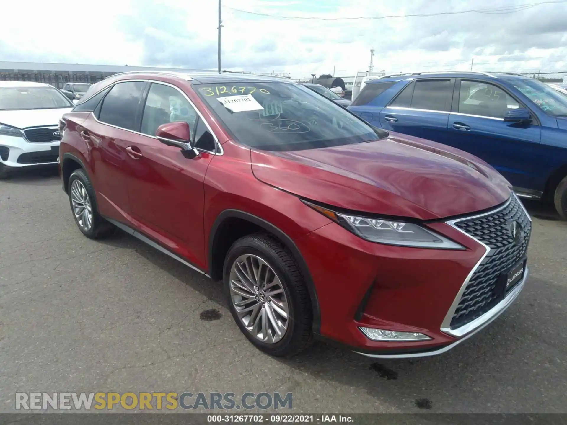 1 Photograph of a damaged car 2T2JZMDA4MC297138 LEXUS RX 2021