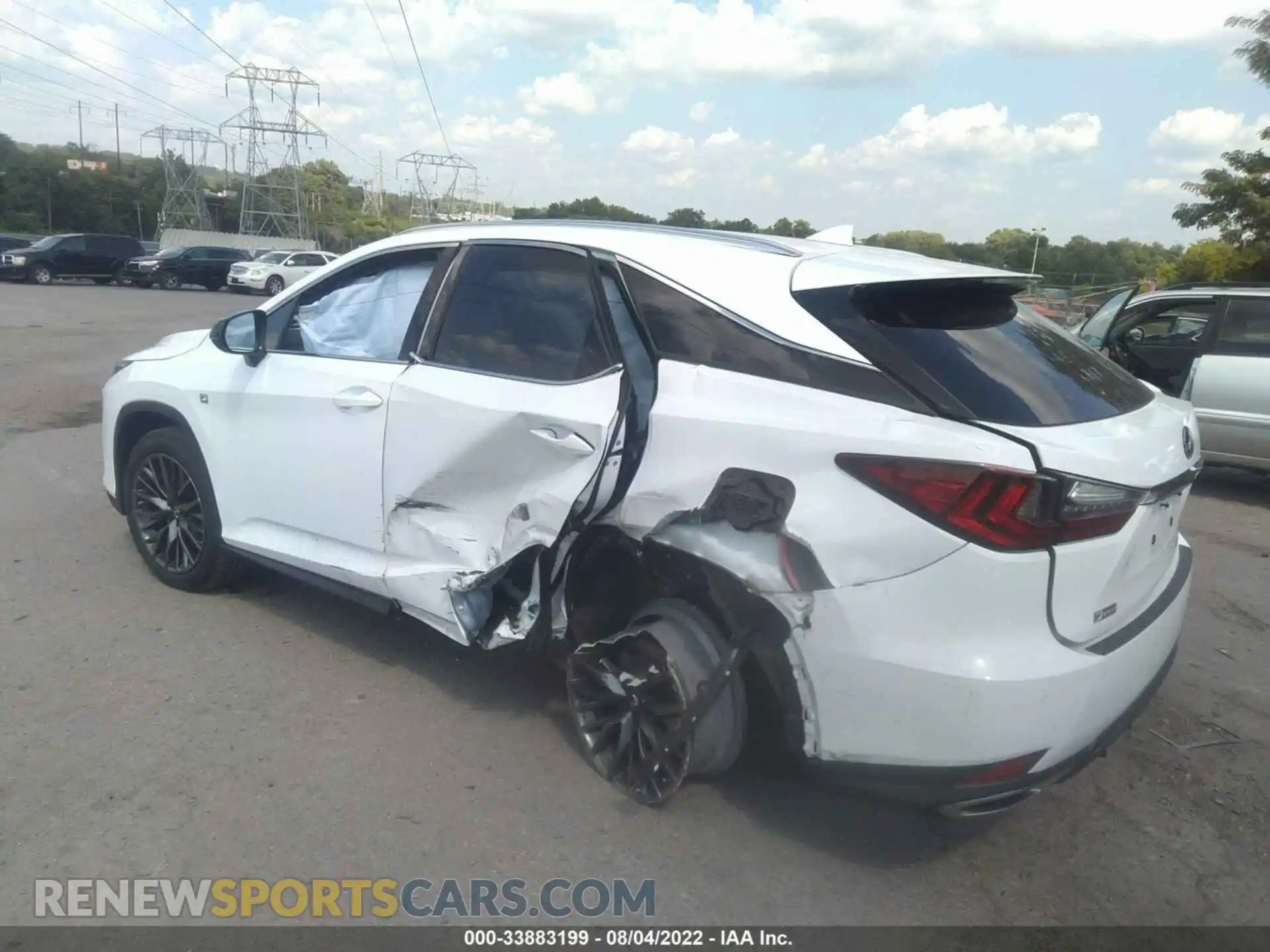 3 fotografías del automóvil dañado 2T2SZMDA2MC301725 LEXUS RX 2021