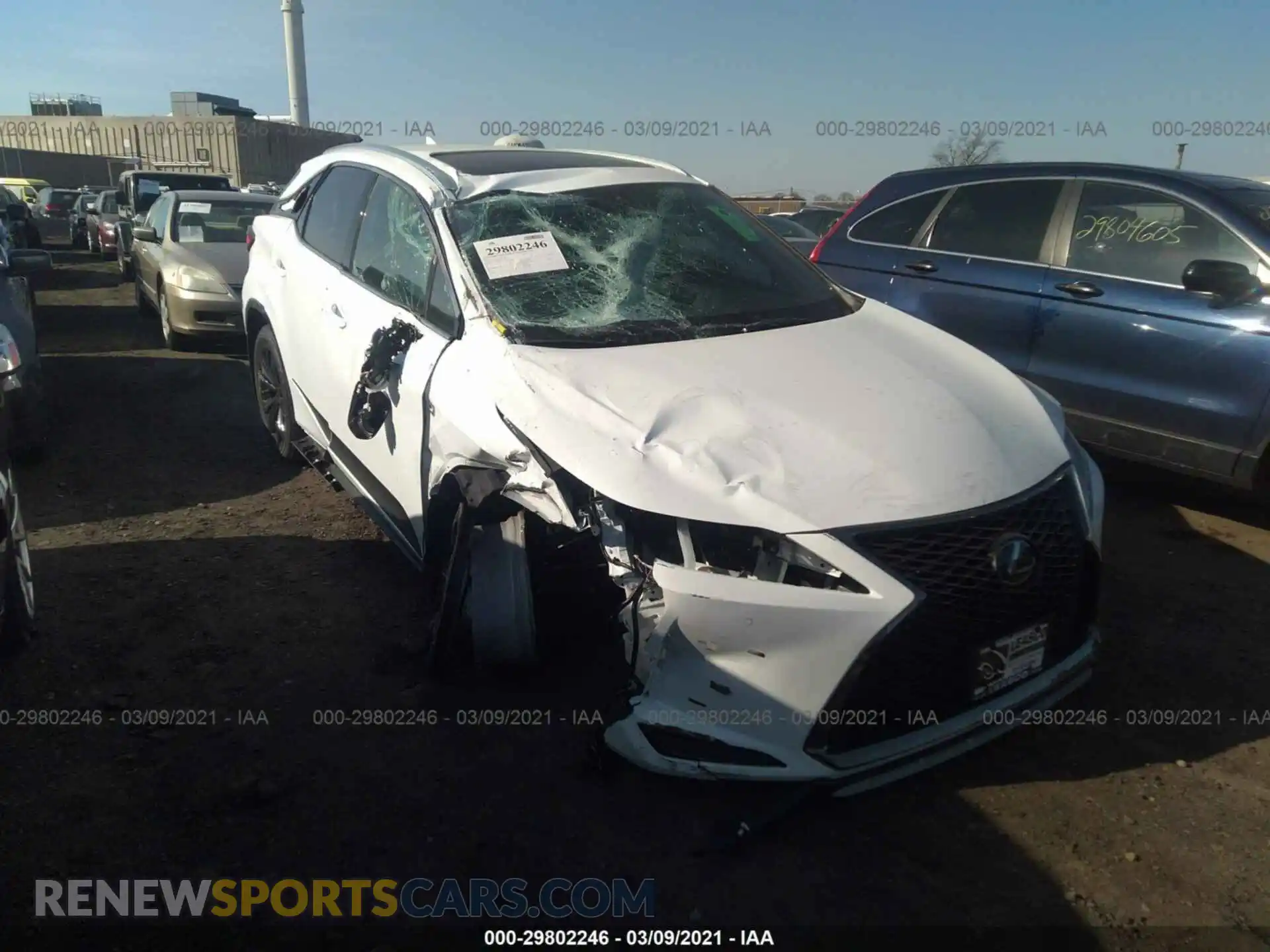 1 Photograph of a damaged car 2T2SZMDA8MC273123 LEXUS RX 2021