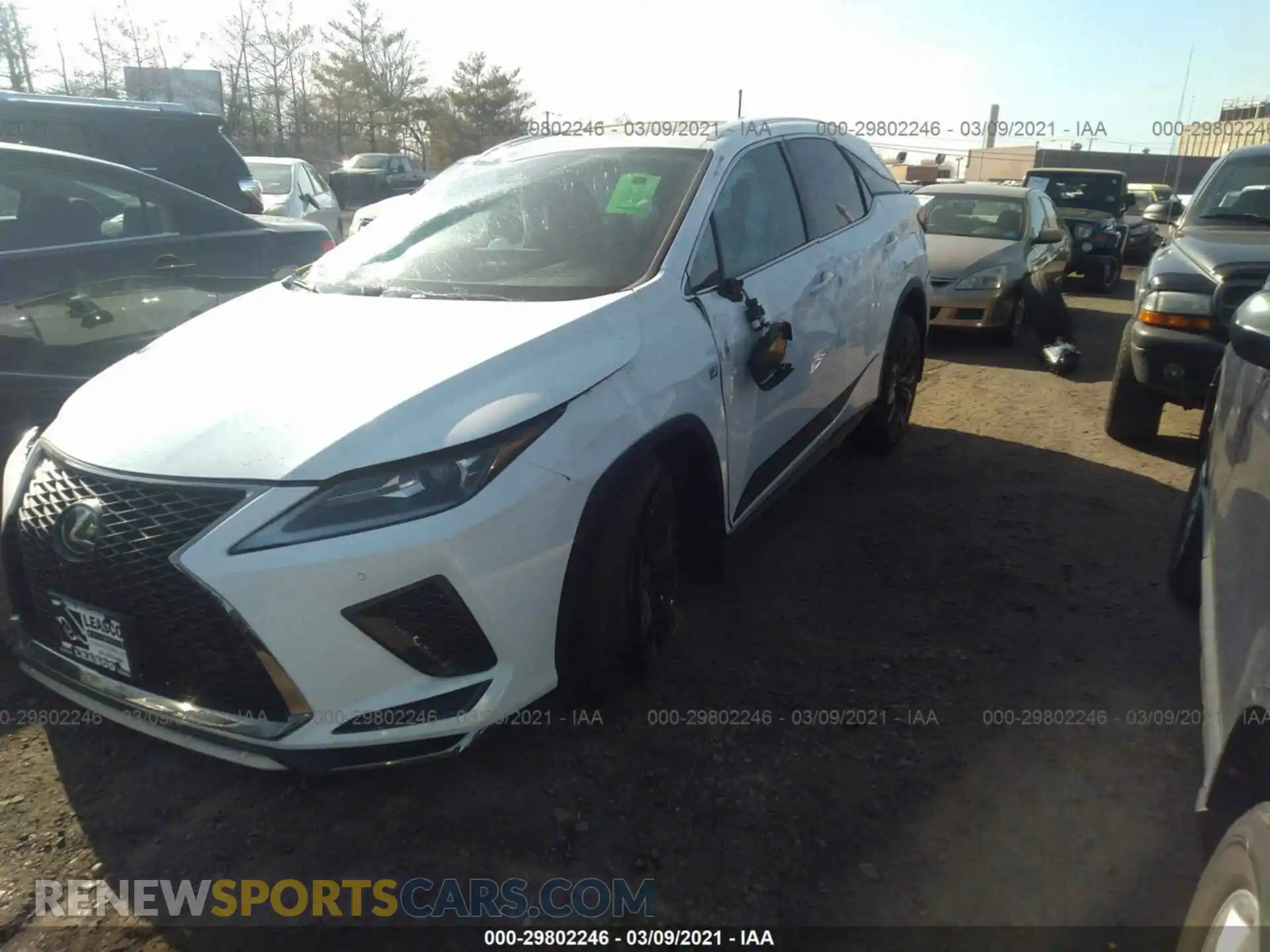 2 Photograph of a damaged car 2T2SZMDA8MC273123 LEXUS RX 2021