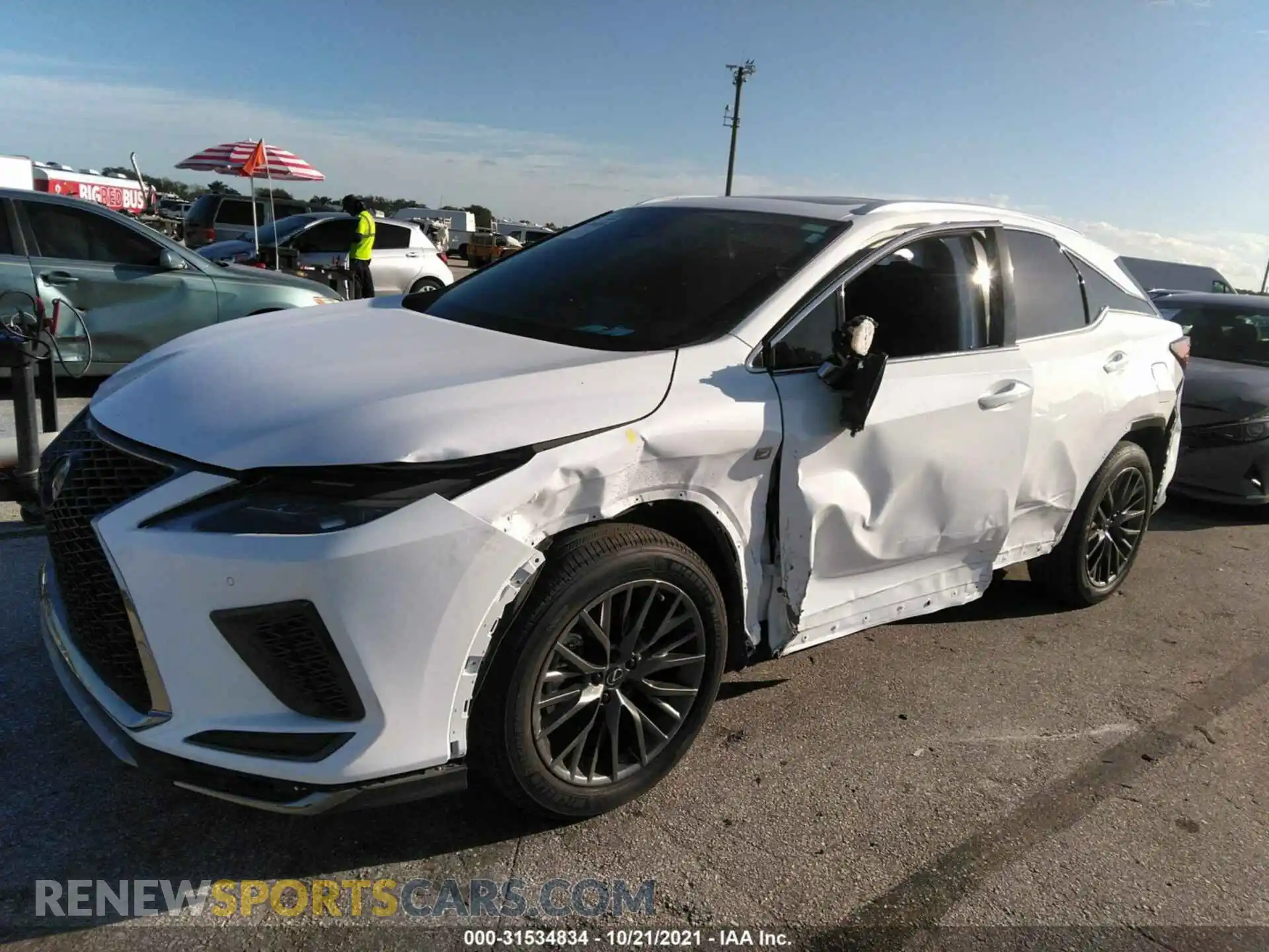 2 Photograph of a damaged car 2T2YZMDA1MC281302 LEXUS RX 2021