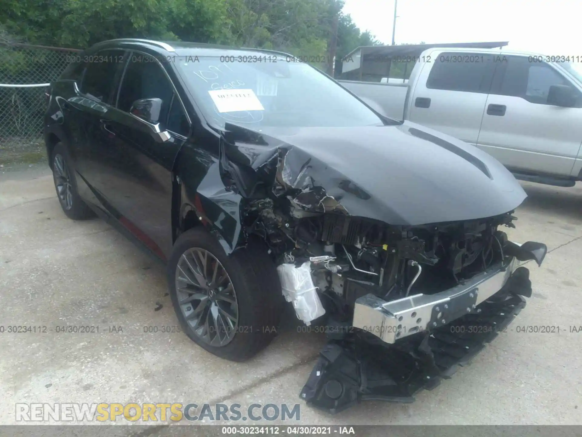1 Photograph of a damaged car 2T2YZMDA9MC273383 LEXUS RX 2021