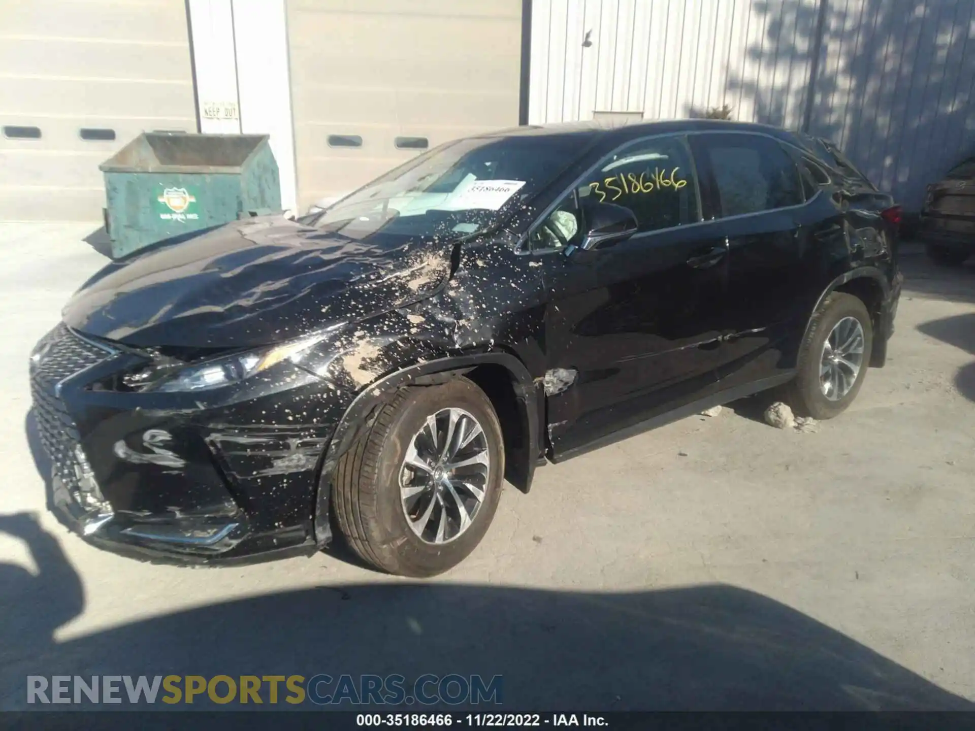 2 Photograph of a damaged car 2T2AZMDA2NC334169 LEXUS RX 2022