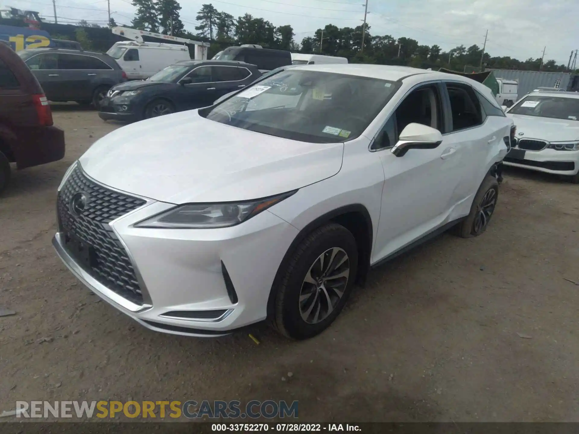 2 Photograph of a damaged car 2T2AZMDA5NC329077 LEXUS RX 2022
